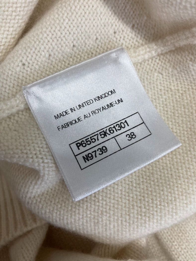 Chanel Chanel White doll collar cashmere sweater Size XS / US 0-2 / IT 36-38 - 7 Thumbnail