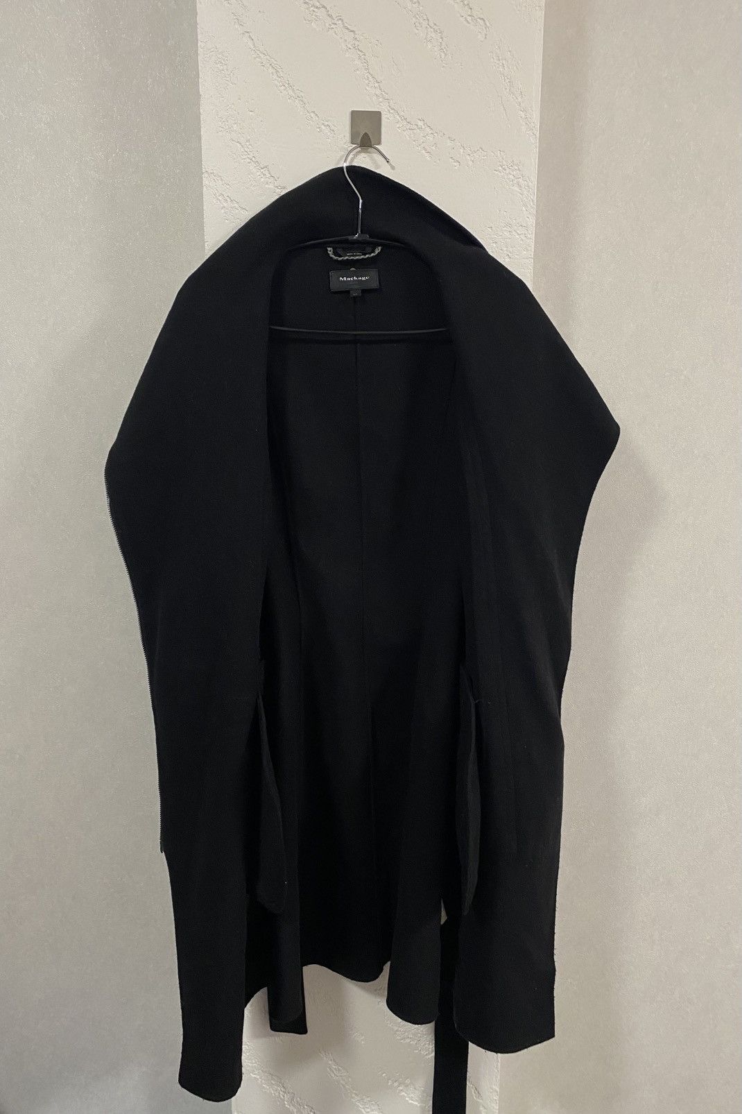 Mackage Mackage Leather Sleeve Asymetrical Long Coat Rick Owens Type Size S / US 4 / IT 40 - 11 Thumbnail