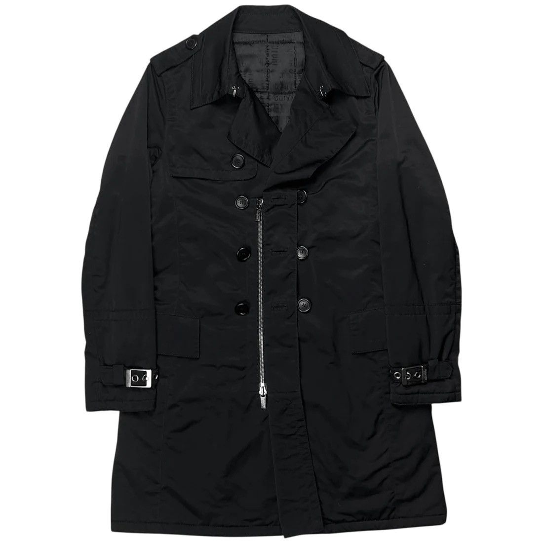 Dirk Bikkembergs Dirk Bikkembergs Strapped Zip Trenchcoat Size US M / EU 48-50 / 2 - 1 Thumbnail