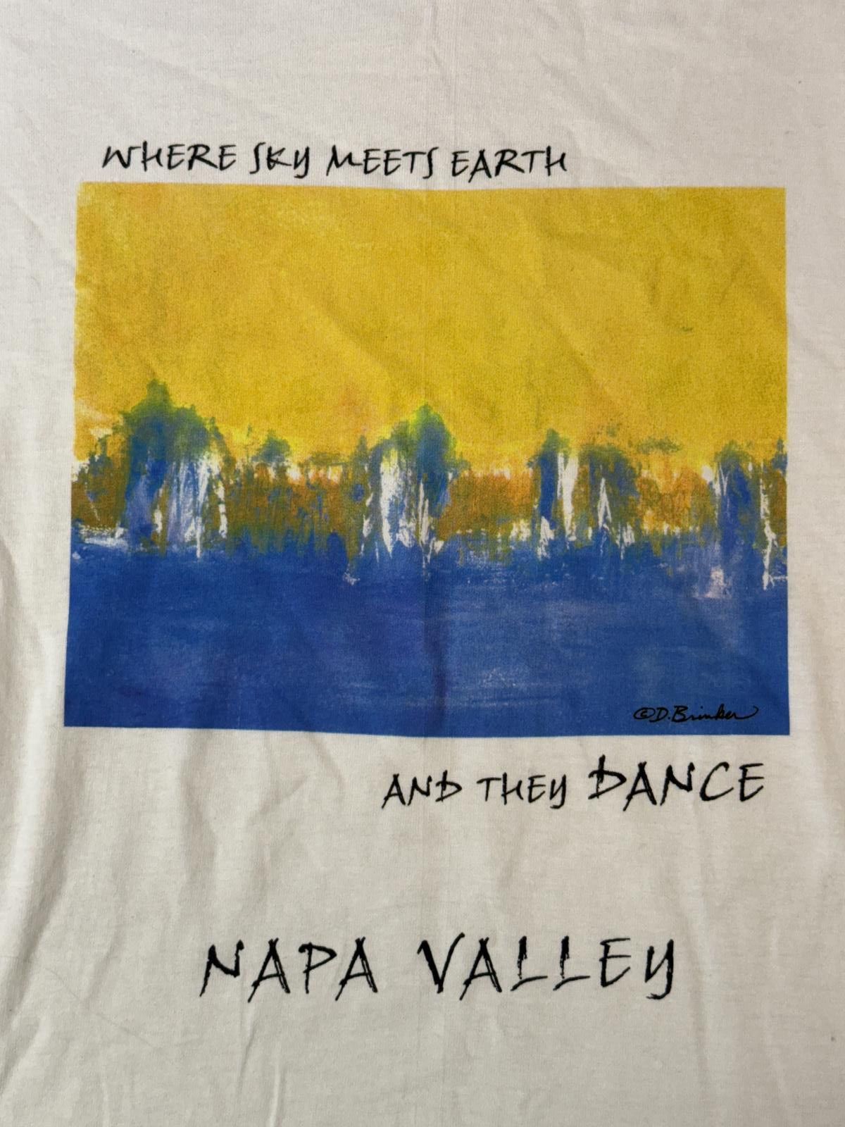 Designer VTG Napa Valley T-shirt Art D Brinker Where Sky Meets Earth Size US XL / EU 56 / 4 - 3 Thumbnail