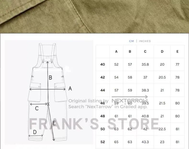 Nigel Cabourn Nigel Cabourn Bib Overalls Military Green Size US 32 / EU 48 - 7 Thumbnail