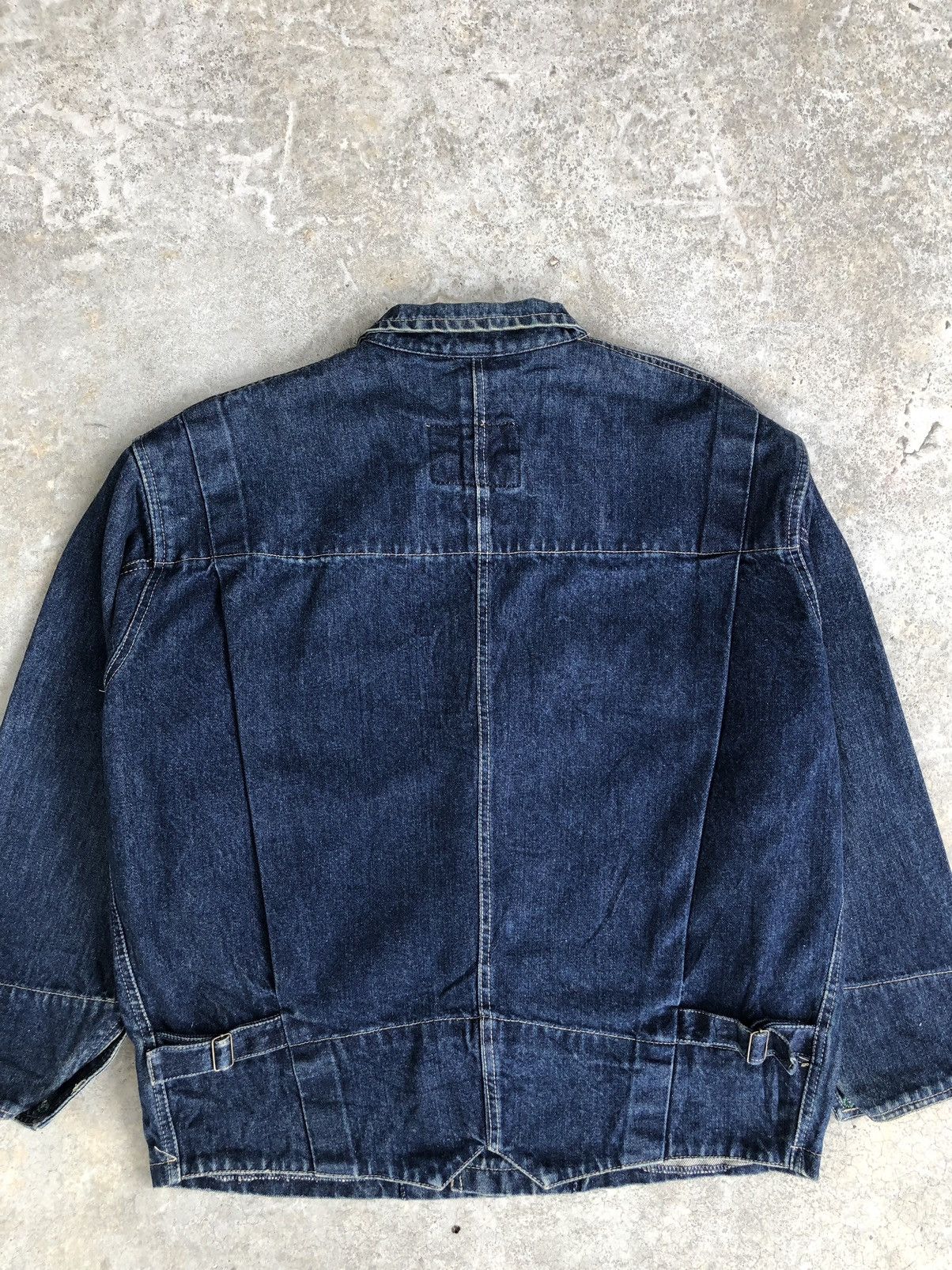 Vintage Vintage 70s Blues Union Chore Jacket Distressed Denim Size US L / EU 52-54 / 3 - 12 Thumbnail