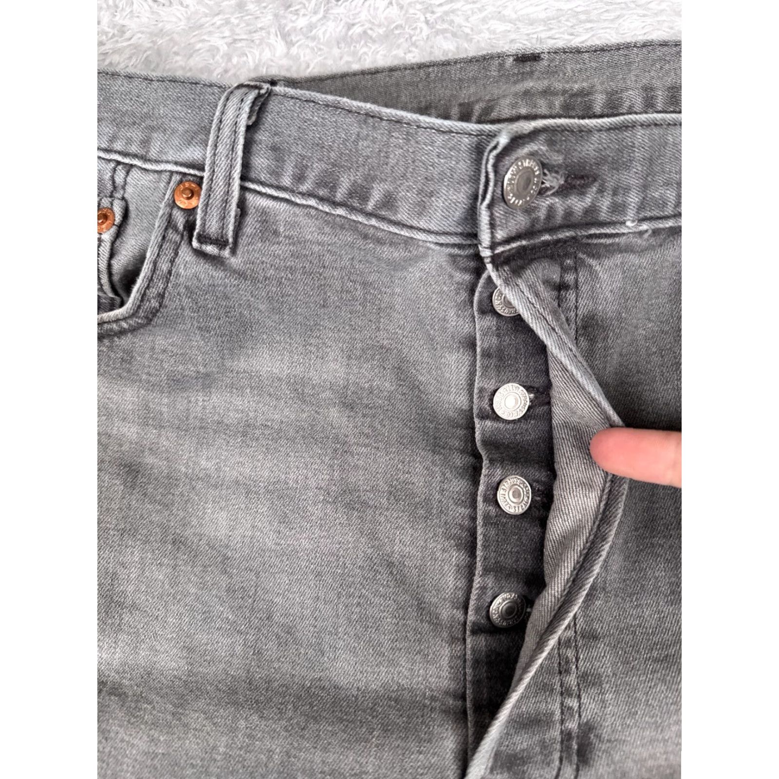 Levi's VINTAGE Levis Jeans 501 XX Adult 38 Black Denim Button Cotton 38x33 Regular 5-Pocket Mens Size US 38 / EU 54 - 5 Thumbnail