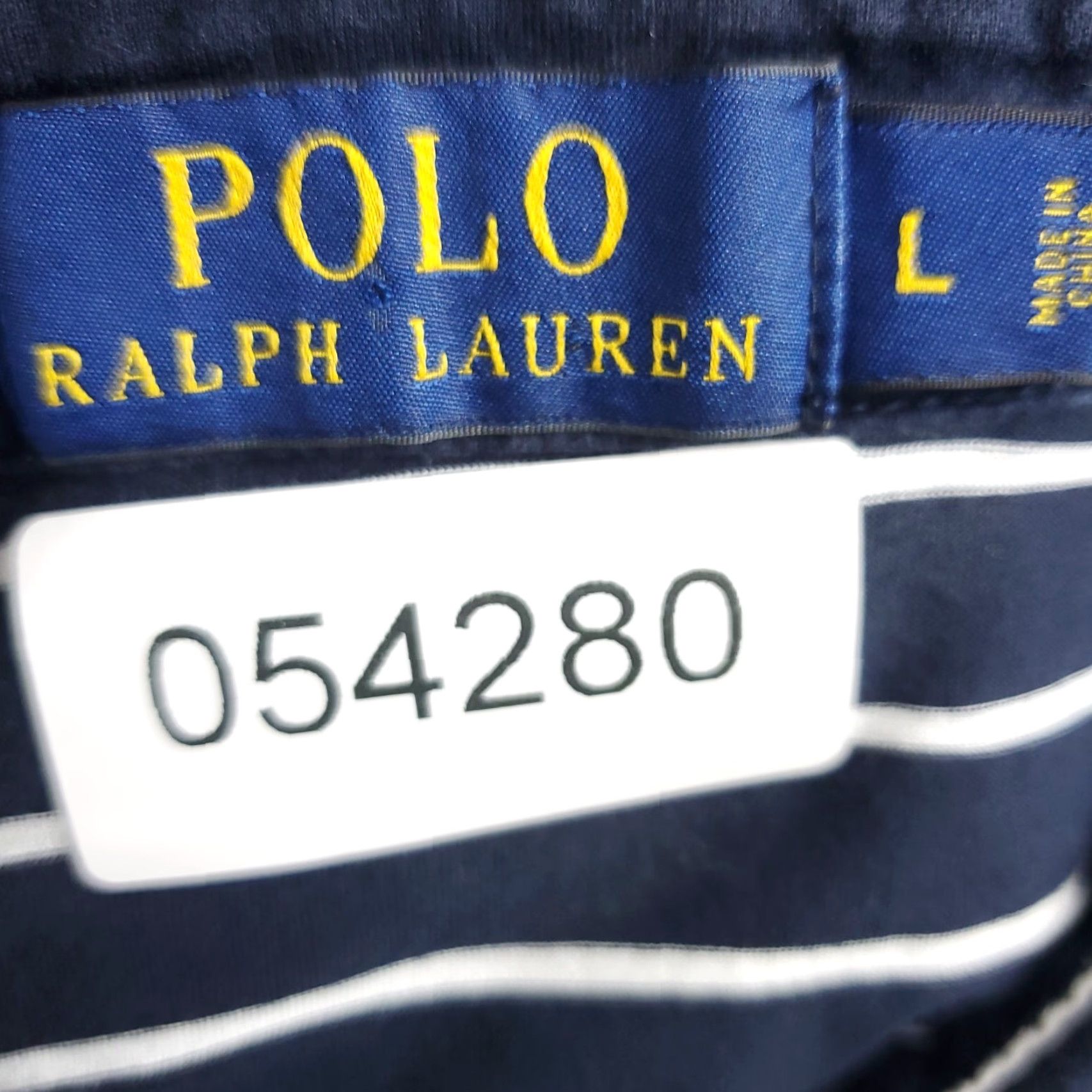 Ralph Lauren Ralph Lauren Polo Shirt Mens Large Blue Stripe Casual Short Sleeve Size US L / EU 52-54 / 3 - 6 Thumbnail