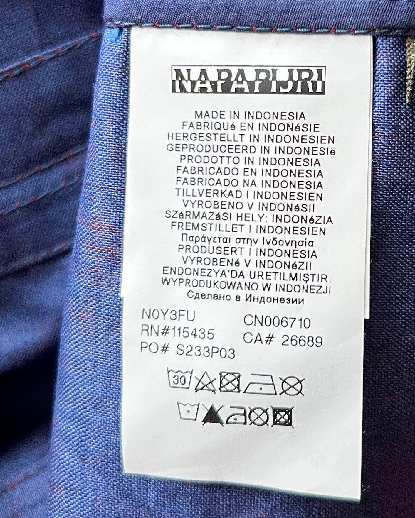 Napapijri NAPAPIJRI JACKET 100% LINEN WITH WATER-REPELLENT TREATMENT Size US XL / EU 56 / 4 - 7 Thumbnail