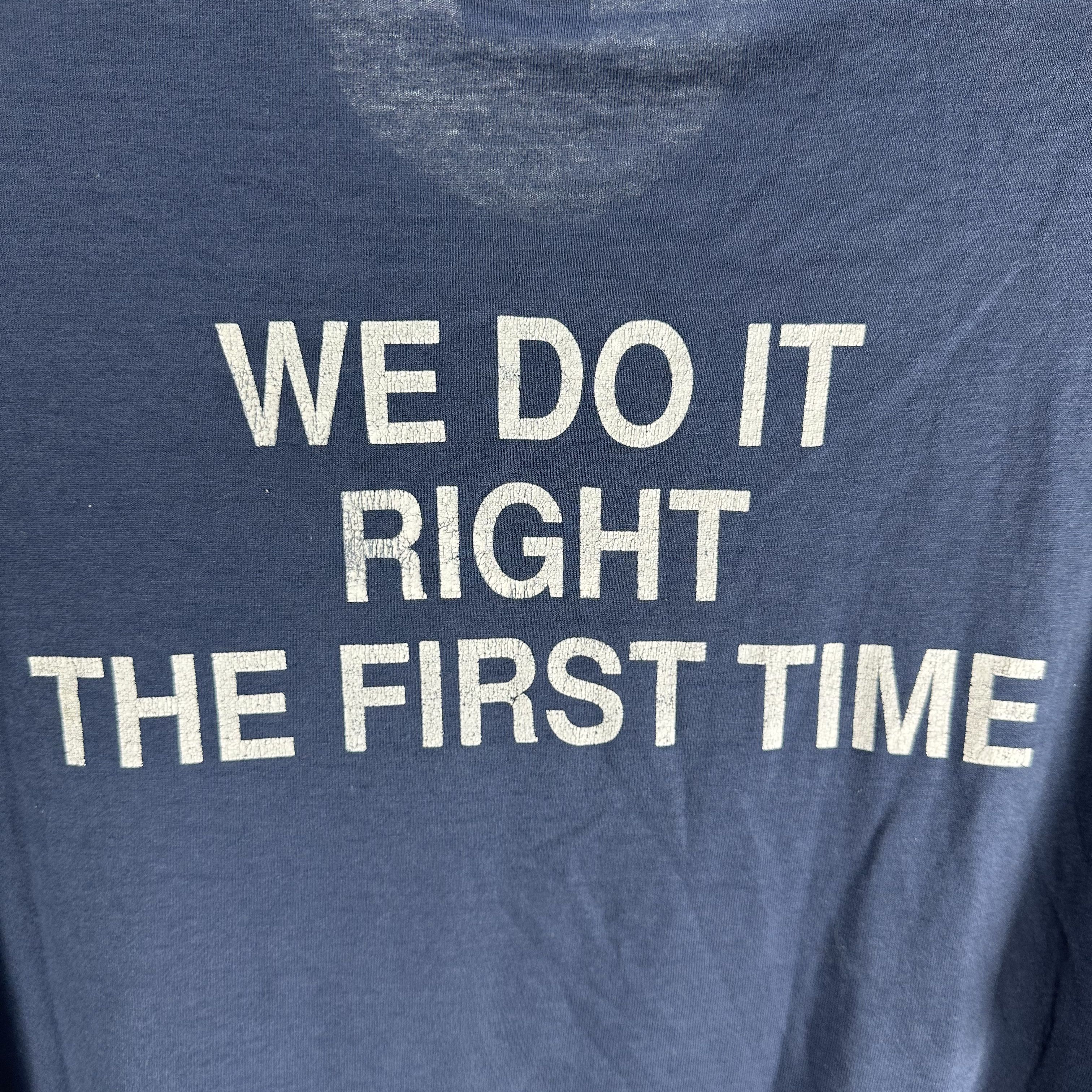 Vintage 90s Lancome Paris Cosmetic We Do It Right The First Time Tee Size US XXL / EU 58 / 5 - 4 Thumbnail