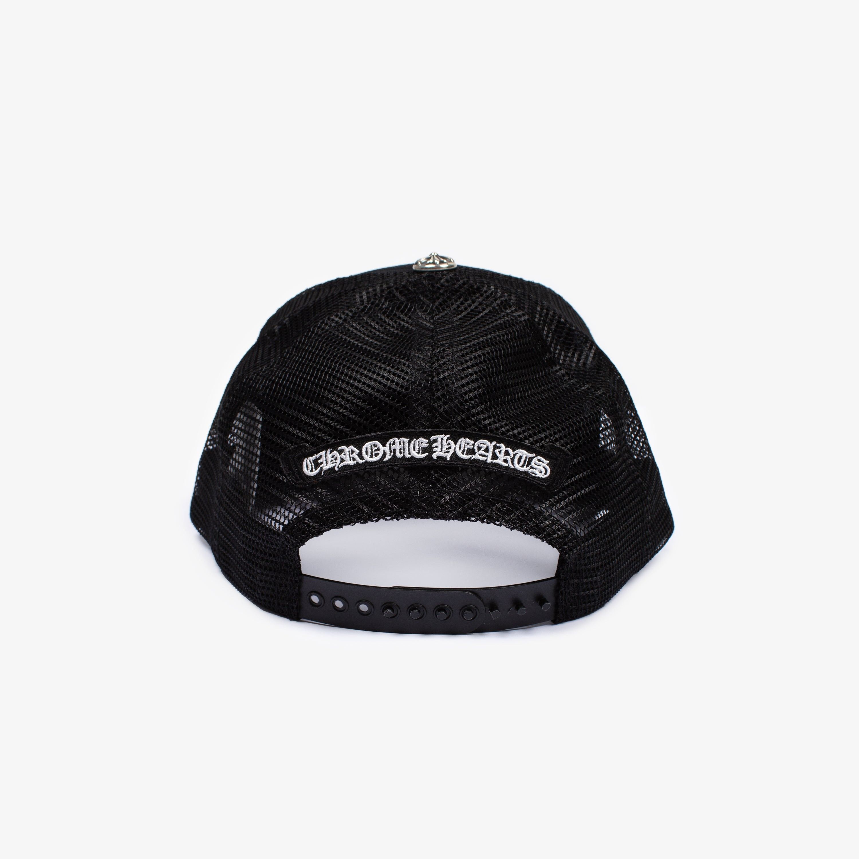 Chrome Hearts CHROME HEARTS CEMETERY CALF HAIR CROSS PATCH TRUCKER Size ONE SIZE - 3 Thumbnail