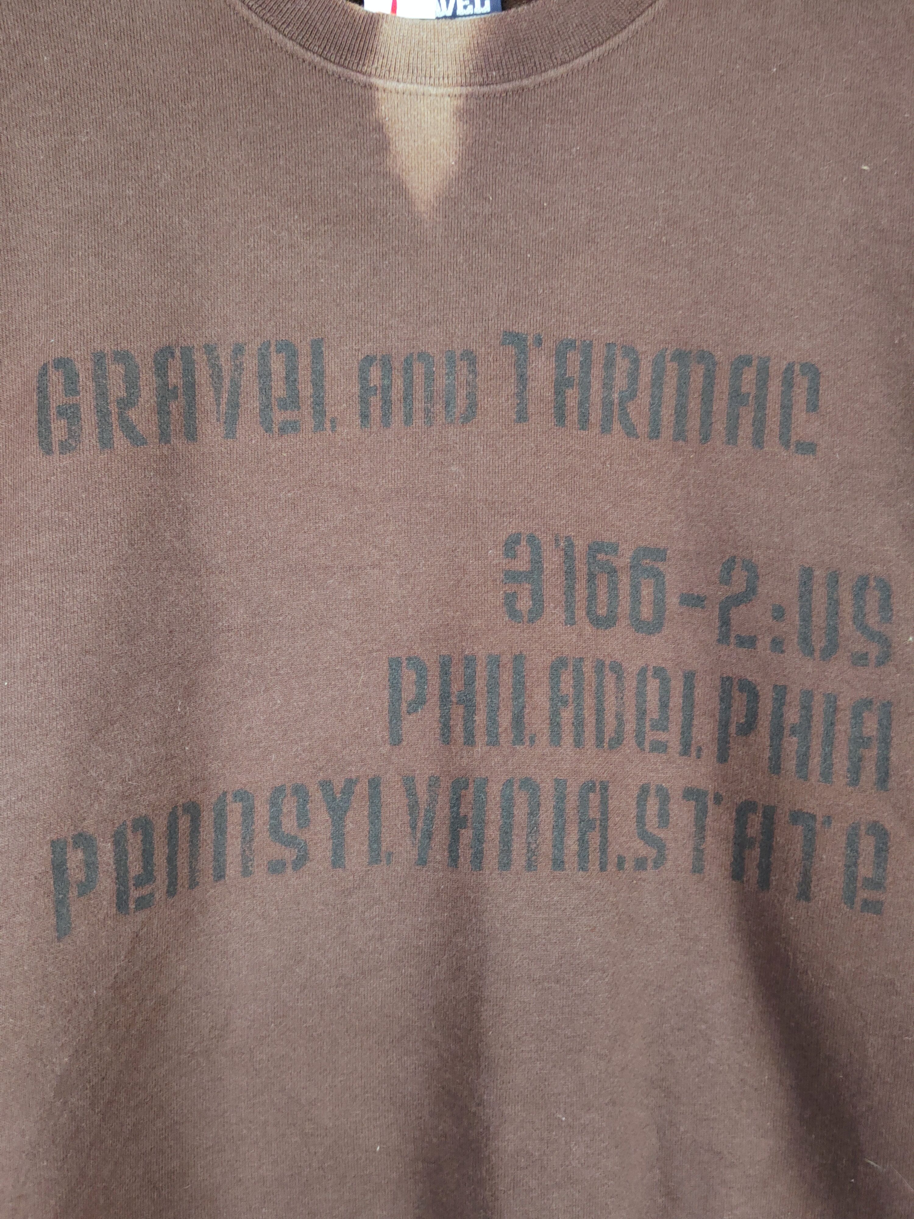 Japanese Brand × Vintage Gravel and Tarmac Dark Brown Sweatshirts #W1162 Size US L / EU 52-54 / 3 - 3 Thumbnail