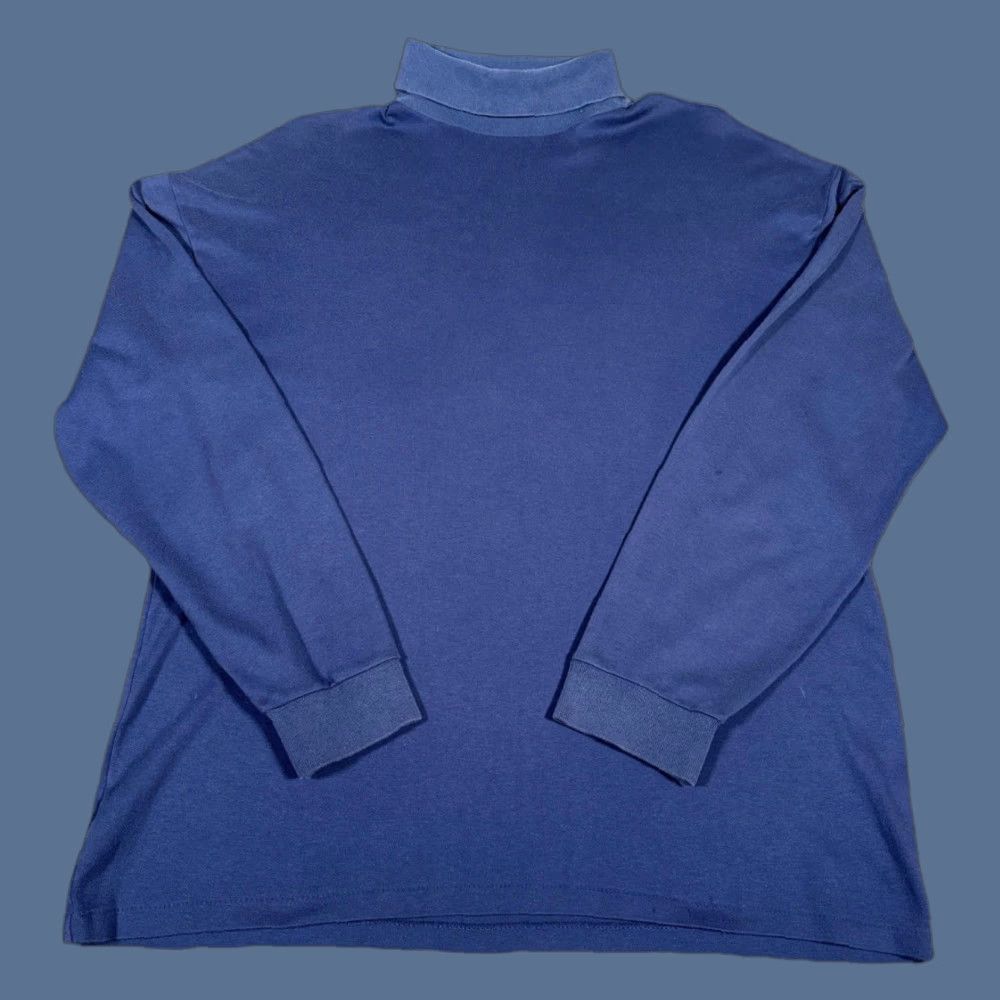 Vintage VINTAGE Woolrich Shirt Mens XL Navy Blue Mock Turtleneck Long Sleeve Cotton 90s Mens XL Navy Blue Woolrich Shirt 1990s Size US XL / EU 56 / 4 - 1 Thumbnail