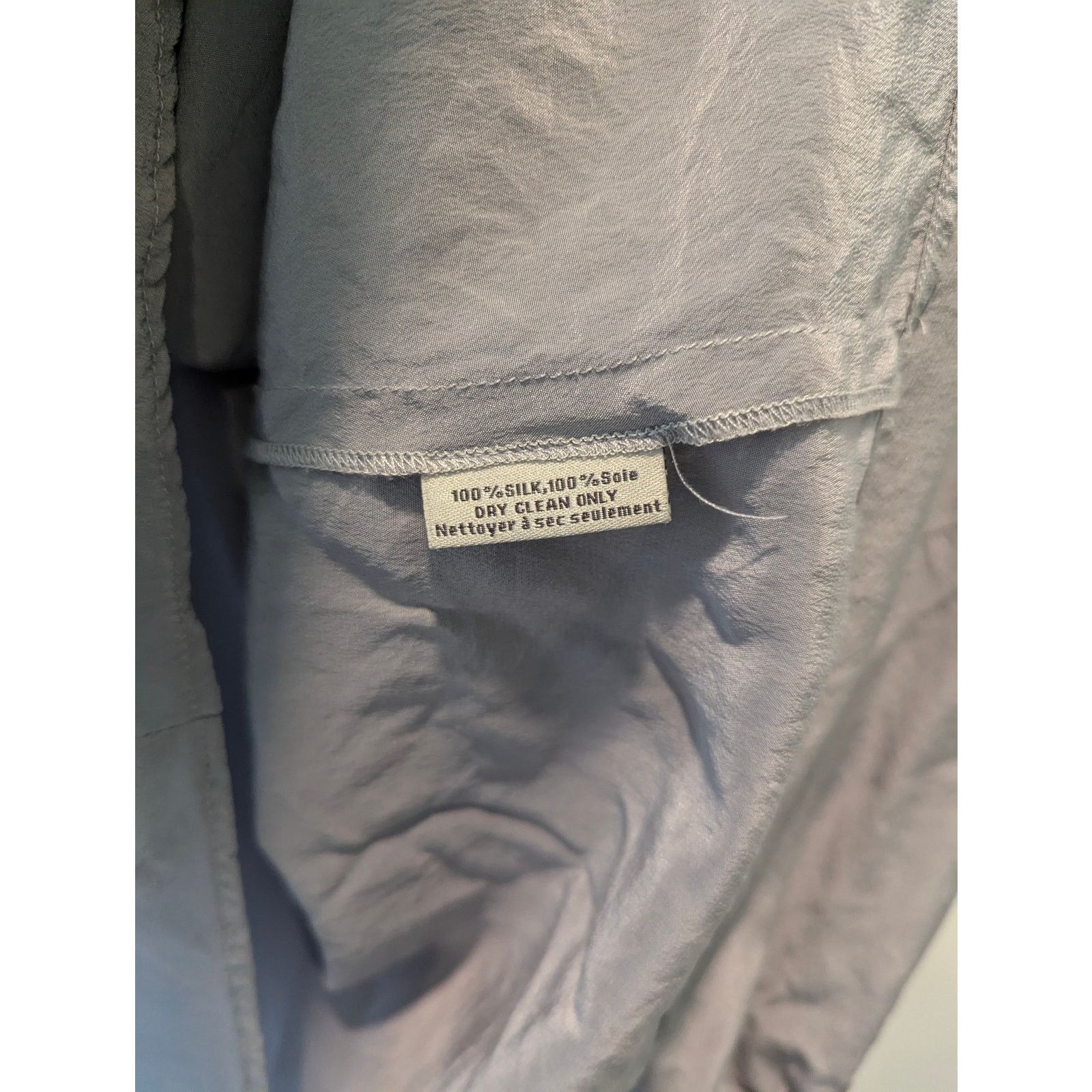 Other Tucker Grey Silk Peasant Balloon Sleeve Blouse Medium Size M / US 6-8 / IT 42-44 - 11 Thumbnail