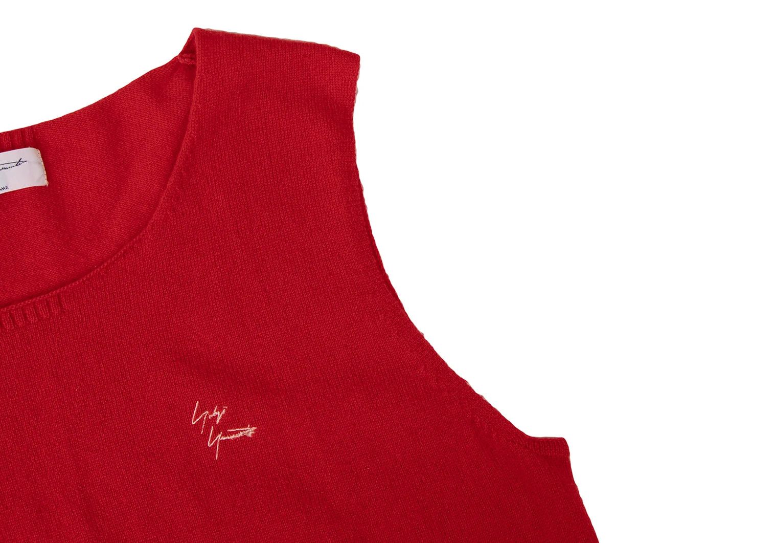 Yohji Yamamoto Yohji Yamamoto Logo Embroidered Cashmere Knit Vest Size US S / EU 44-46 / 1 - 6 Thumbnail