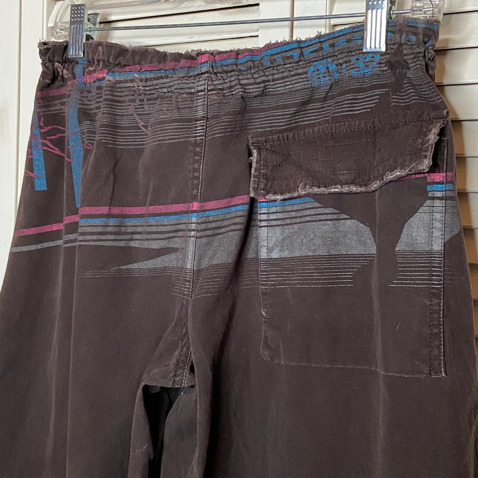Ringspun Vintage 2000s Distressed Grapic Printed Cargo Pants Size US 32 / EU 48 - 6 Thumbnail
