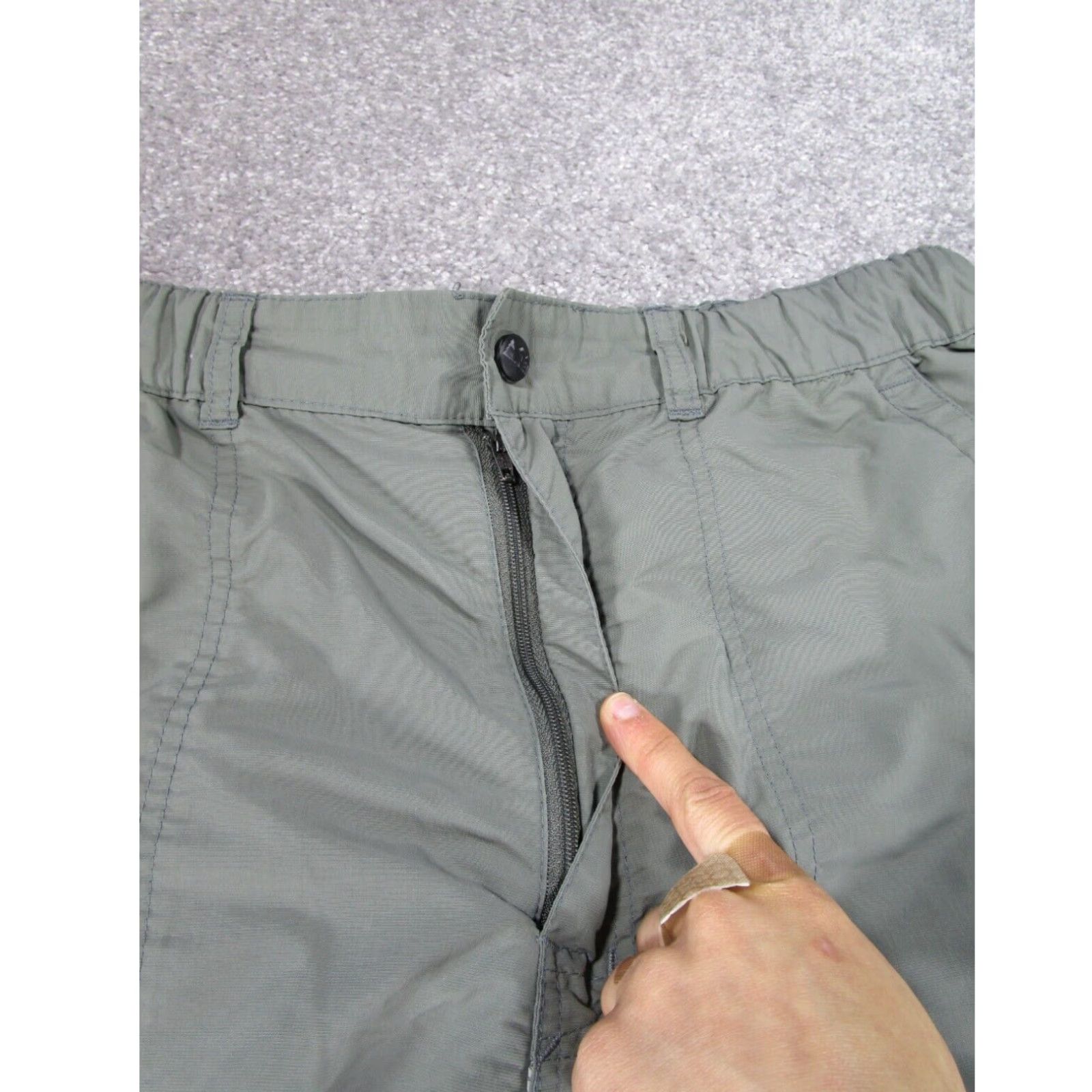 Vintage REI Cargo Shorts Mens Large Green Nylon Hiking Utility Size US 33 - 2 Thumbnail