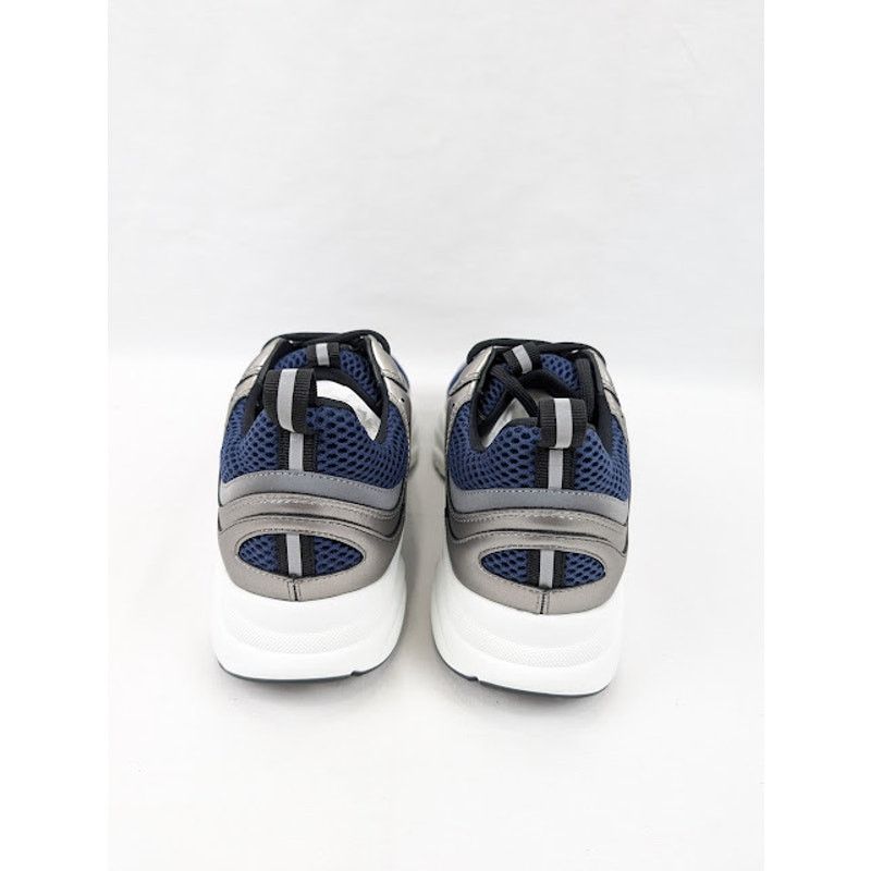 Dior o1rshd1 B22 Calfskin Mesh Sneakers in Grey/Blue Size US 8 / EU 41 - 19 Thumbnail