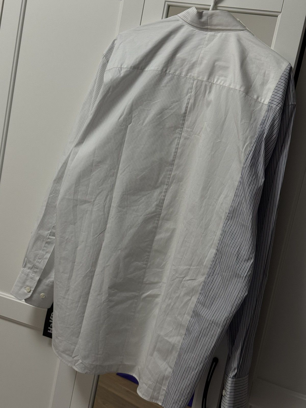 Vetements VETEMENTS White Oversized Logo-Print Shirt Size US S / EU 44-46 / 1 - 3 Thumbnail