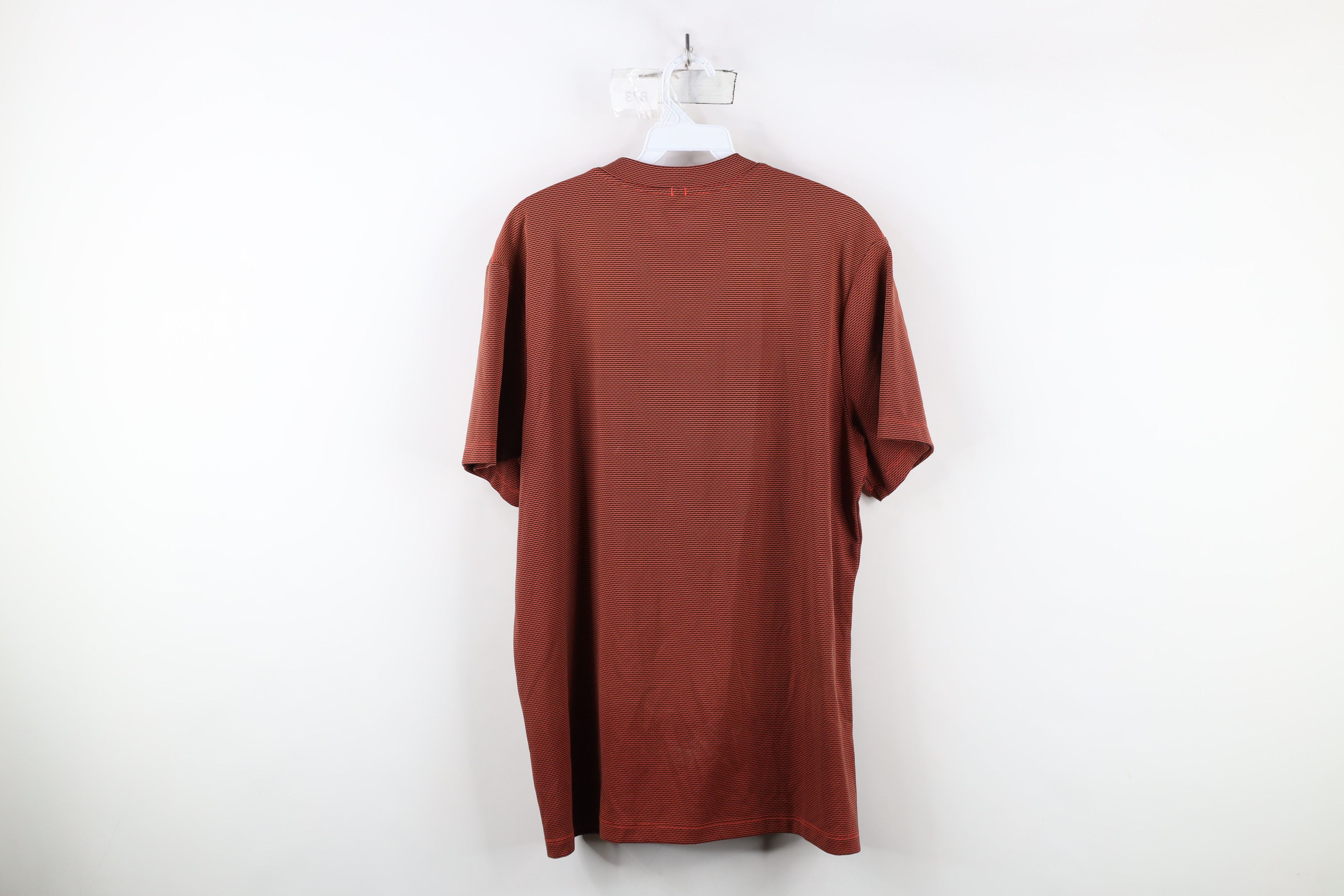 Nike × Vintage Nike Golf Knit Short Sleeve Henley Golf Polo Shirt Orange Size US L / EU 52-54 / 3 - 13 Thumbnail