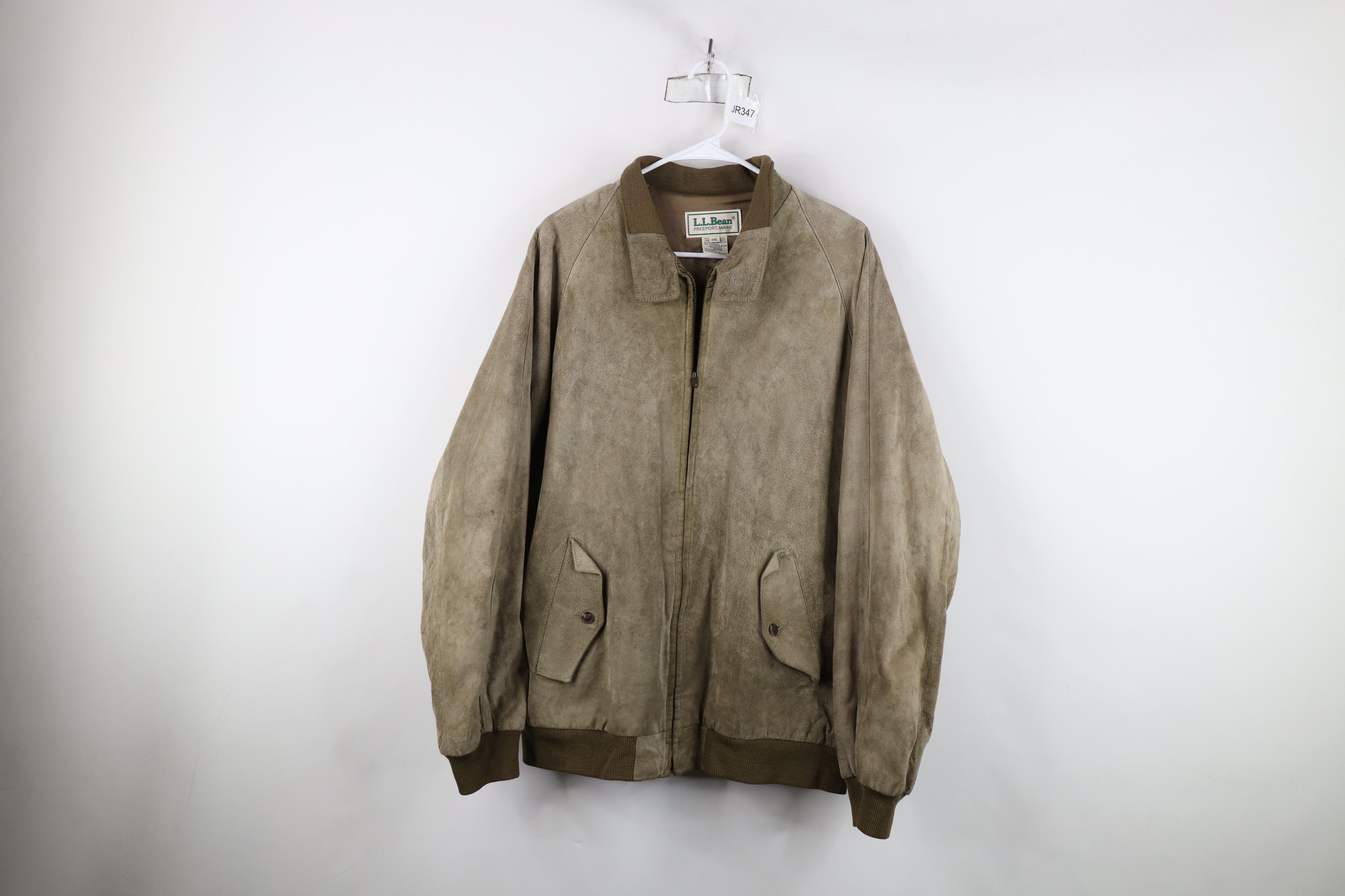 Vintage 70s LL Bean Leather Cafe Racer Bomber Jacket USA