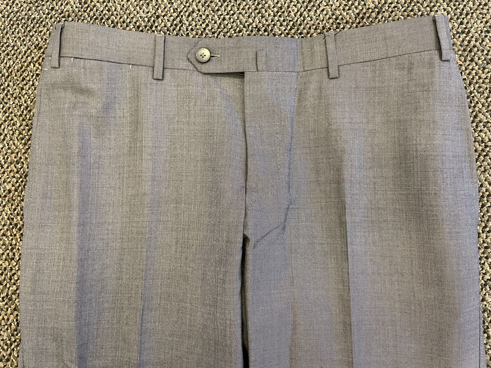 Canali Flat Front Wool Trouser Size US 32 / EU 48 - 3 Thumbnail