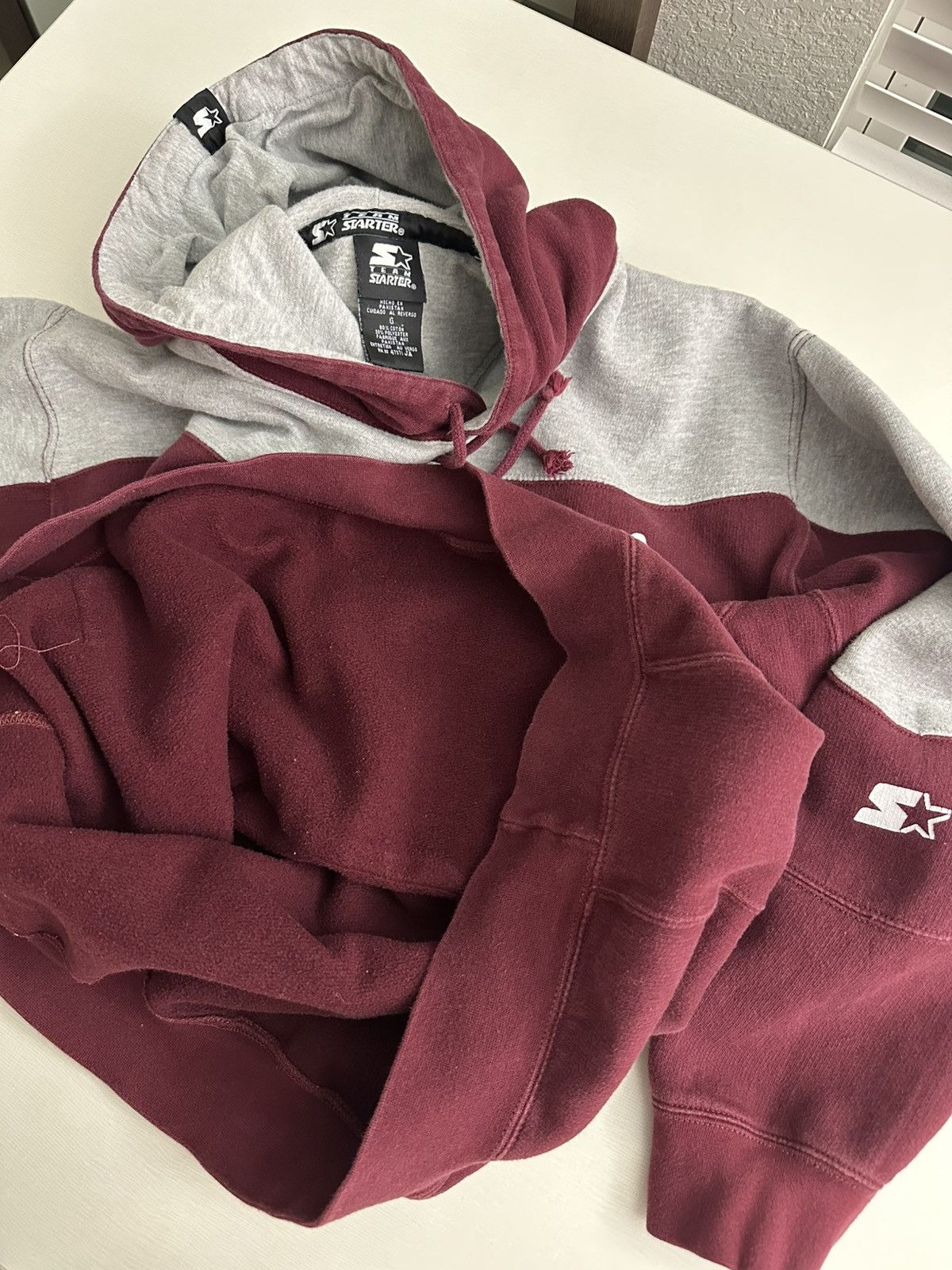 Starter × Vintage Vintage Texas A&M Aggies Starter Hoodie Men’s L Maroon Gray Size US L / EU 52-54 / 3 - 11 Thumbnail