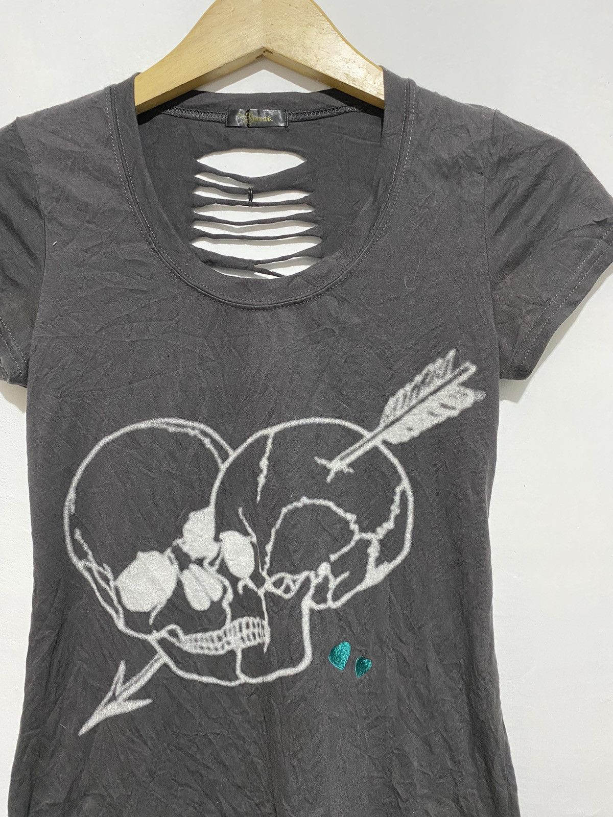 Hysteric Glamour Japanese Barak hearts skulls distressed lgb style tee Size US S / EU 44-46 / 1 - 2 Thumbnail