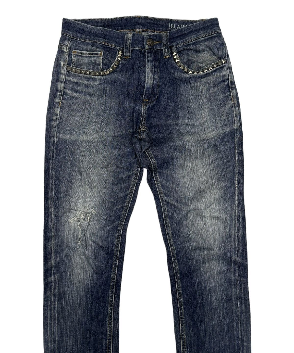 BLANKNYC 🔥BLANKNYC STUDDED METAL PUNK DISTRESSED DENIM SKINNY JEANS Size 28" / US 6 / IT 42 - 5 Thumbnail