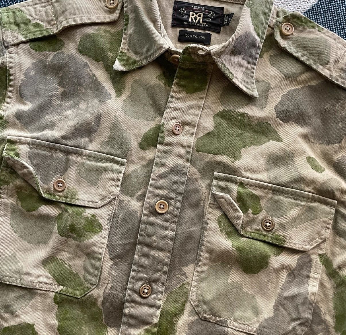 Polo Ralph Lauren RRL Ralph Lauren Limited Edition Camo Shirt K22 Size US S / EU 44-46 / 1 - 5 Thumbnail