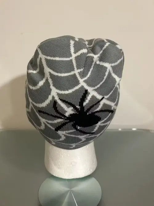 Hathaway Golf Y2K Spiderweb beanie (gray white) Size ONE SIZE - 2 Thumbnail