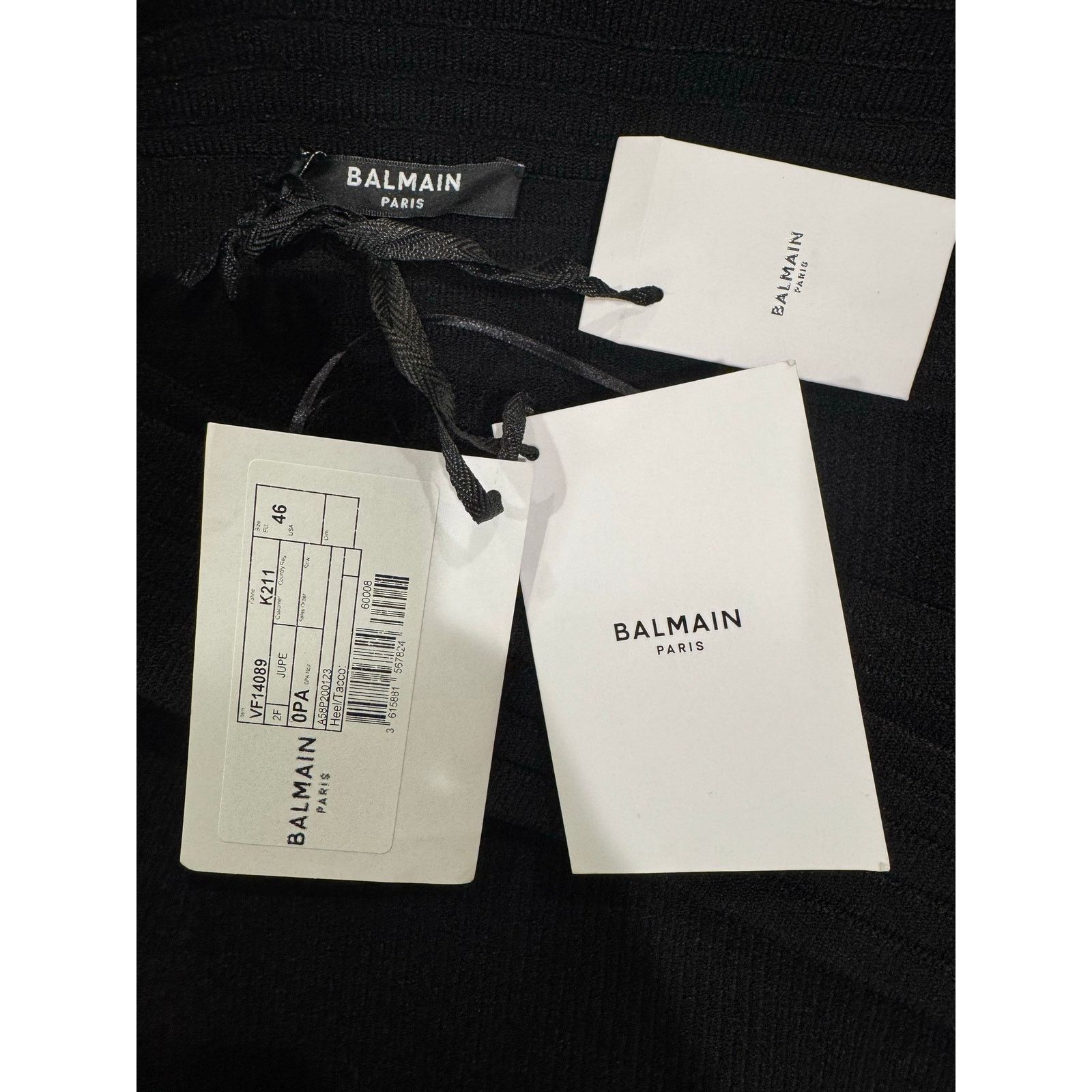 Balmain Balmain Ribbed-Knit Mini Skirt sz 46 FR (14 US) Size 36" / US 14 / IT 50 - 7 Thumbnail