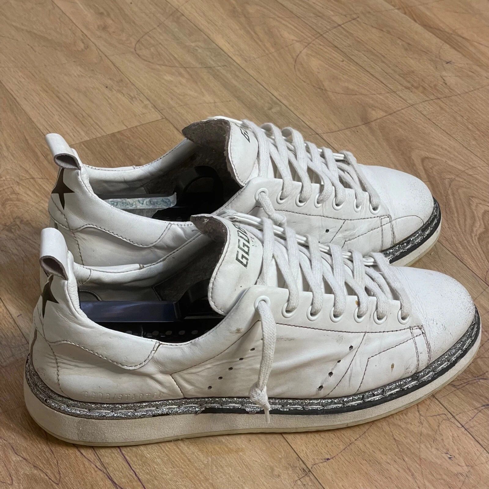 Golden Goose Golden Goose Sneakers STARTER VCE GGDB WHITE Leather low top Size US 10 / IT 40 - 2 Thumbnail