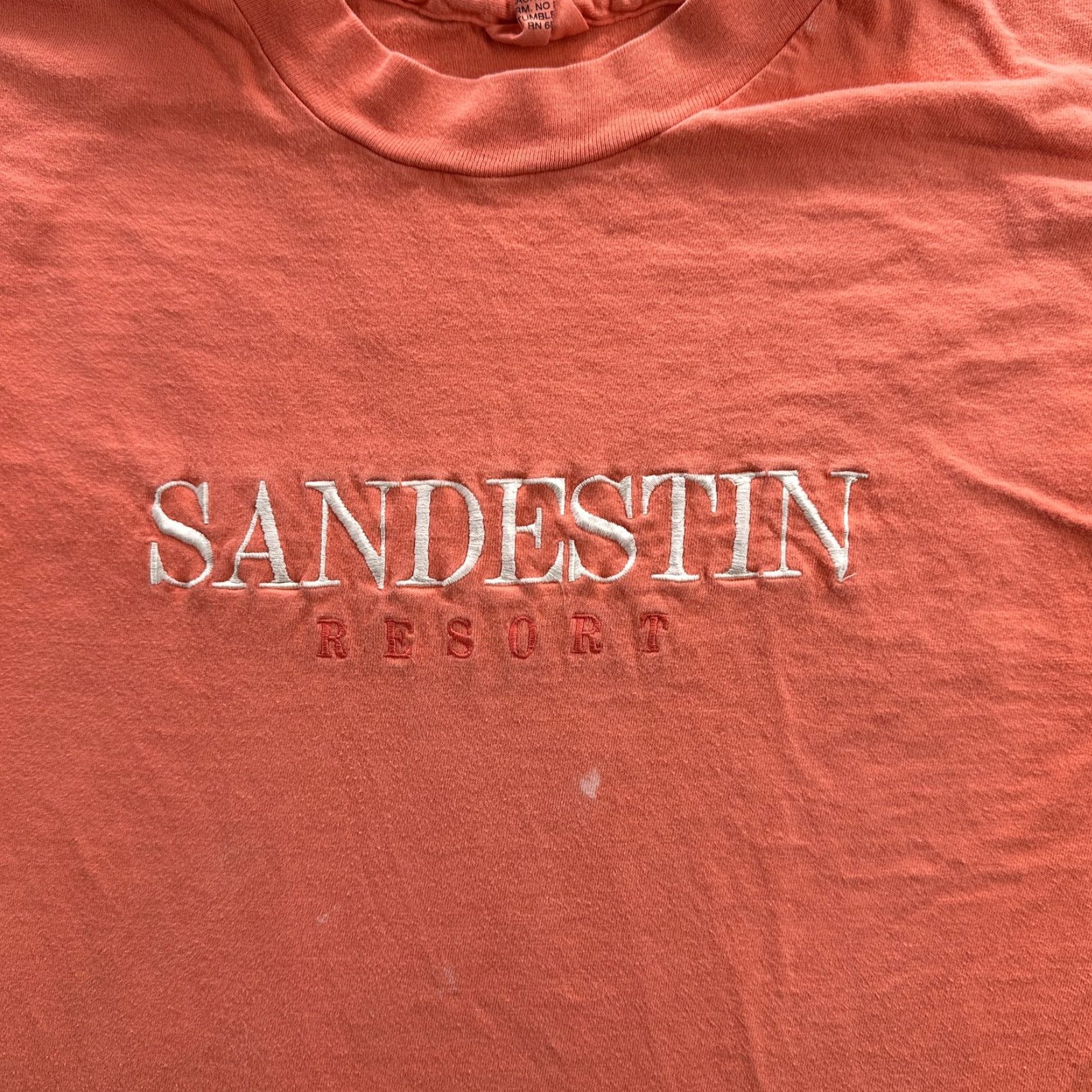 Vintage VINTAGE Cotton Exchange Sandestin Resort Shirt Mens Large Red Embroidered Made USA 90s T-Shirt Travel Beach Souvenir Mens Size US L / EU 52-54 / 3 - 5 Thumbnail