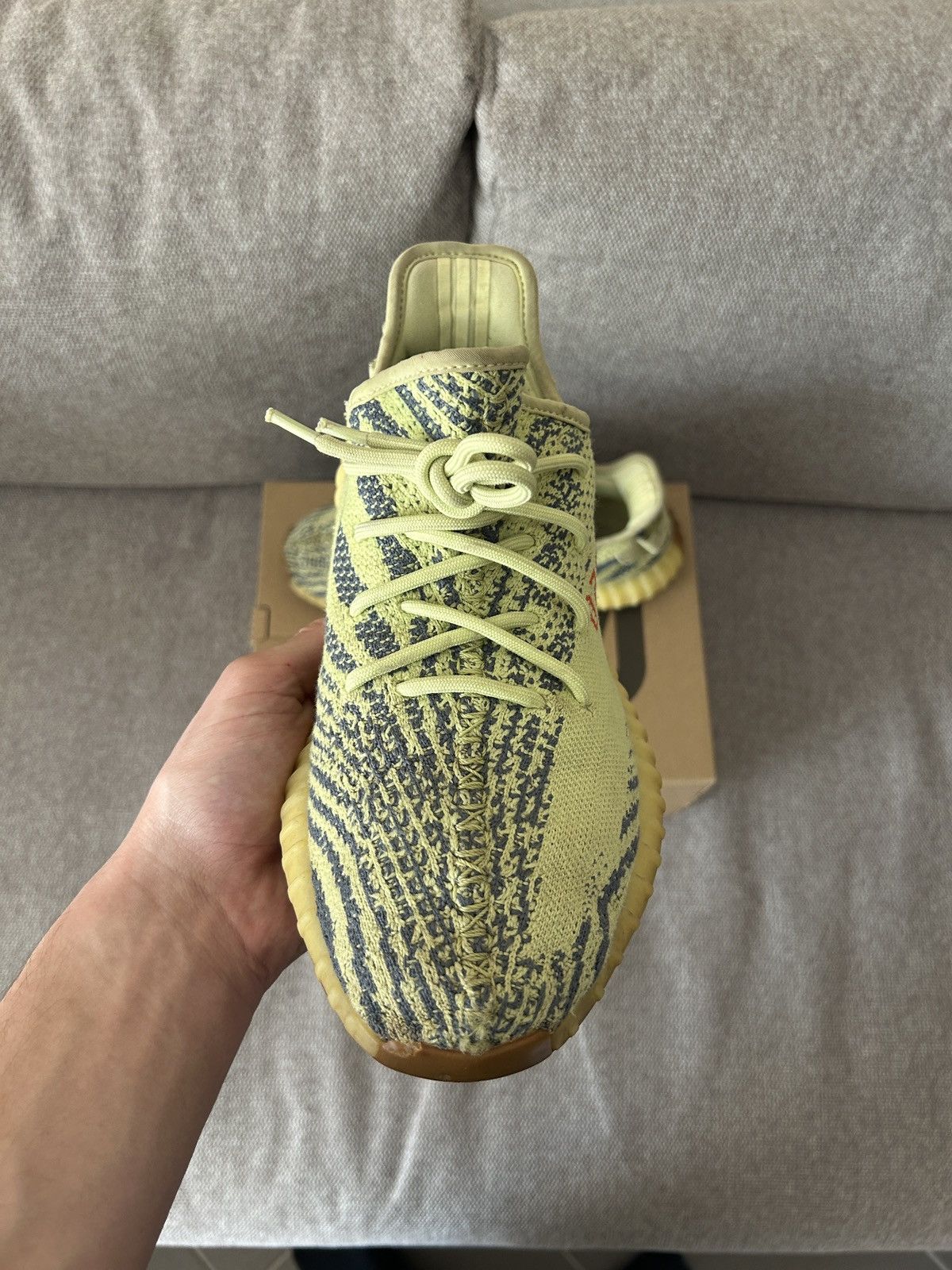 Adidas Adidas Yeezy Boost 350 Frozen Yellow Size US 9.5 / EU 42-43 - 4 Thumbnail