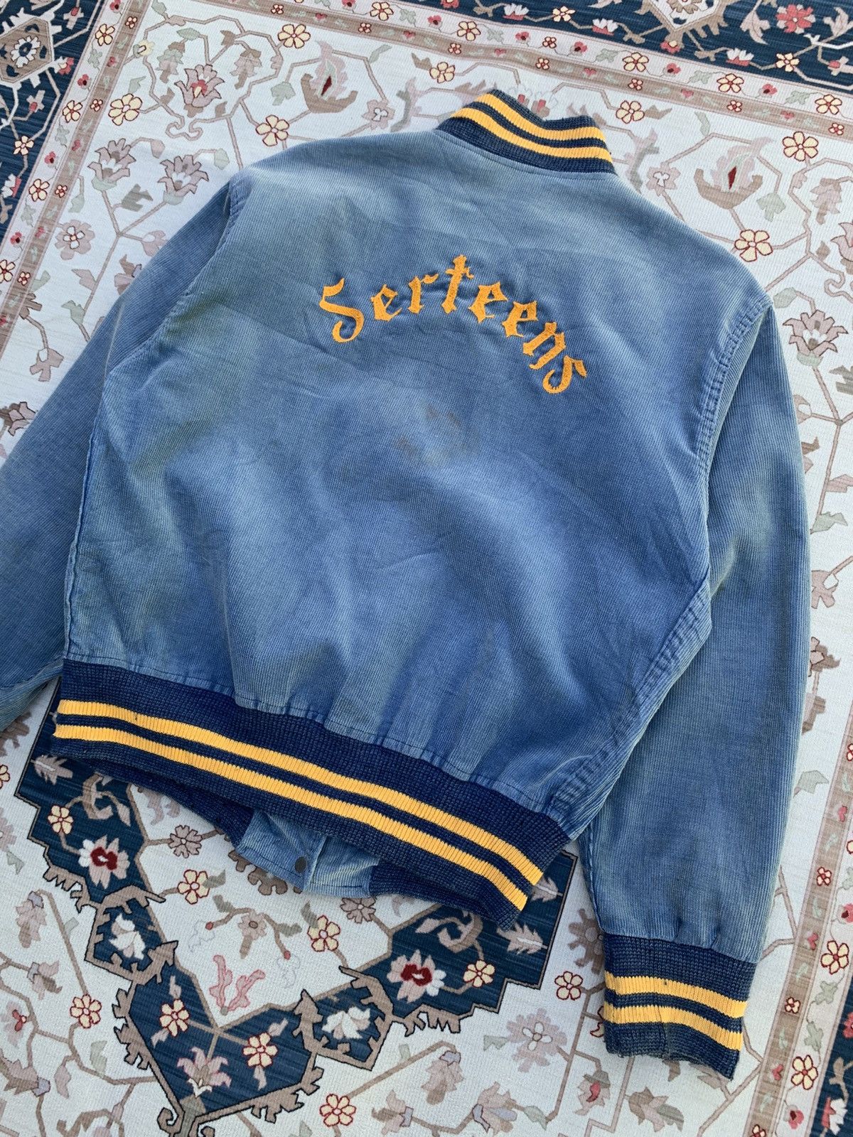 Vintage VINTAGE 60s MAPLE CORDUROY CHAINSTITCH VARSITY JACKET Size US M / EU 48-50 / 2 - 14 Thumbnail