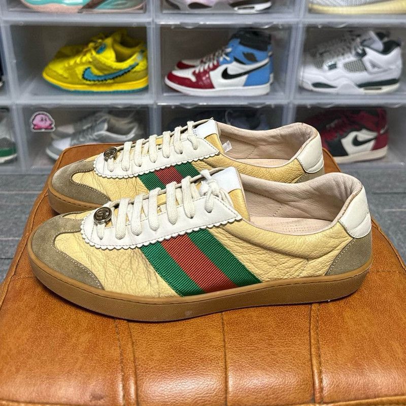 Gucci Gucci G74 Web Low-top Fashion Sneakers Size US 9.5 / EU 42-43 - 1 Thumbnail