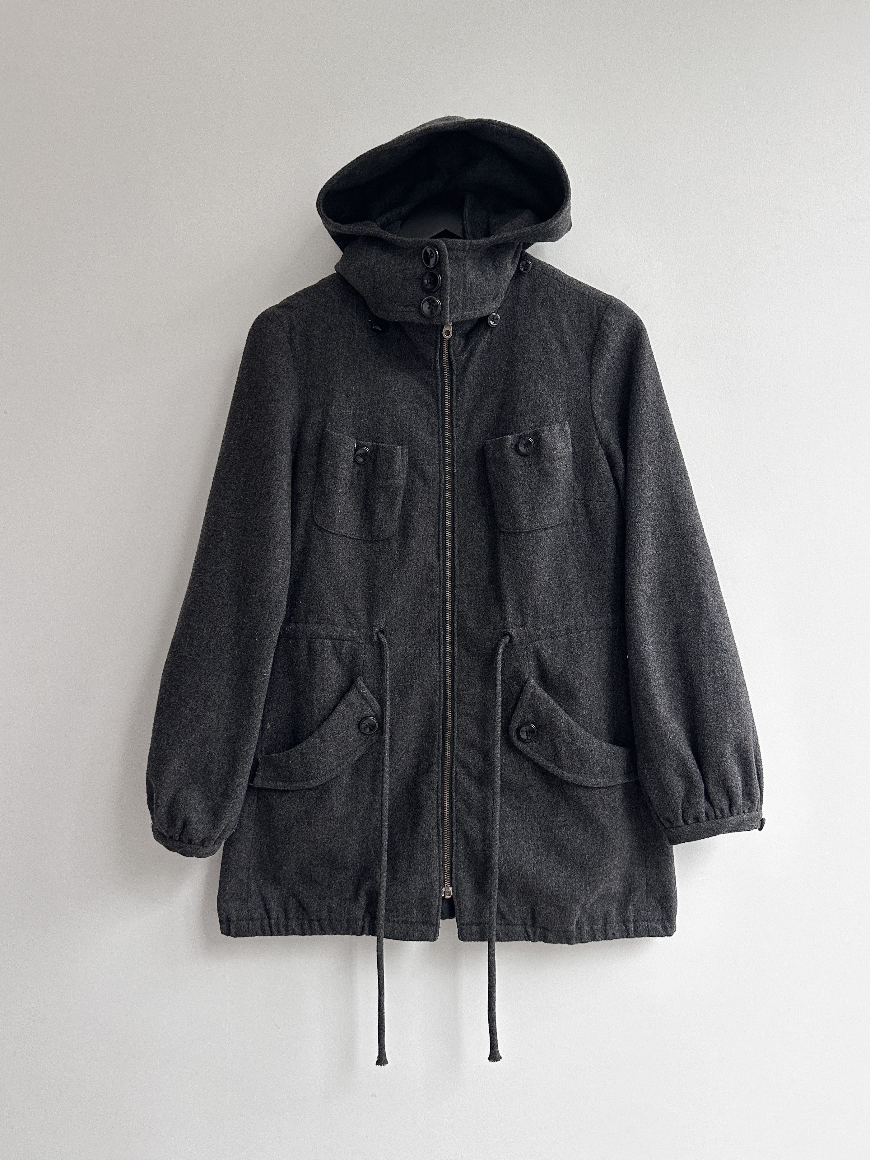 Armani Exchange Armani Exchange Wool Coat Jacket Size S / US 4 / IT 40 - 4 Thumbnail