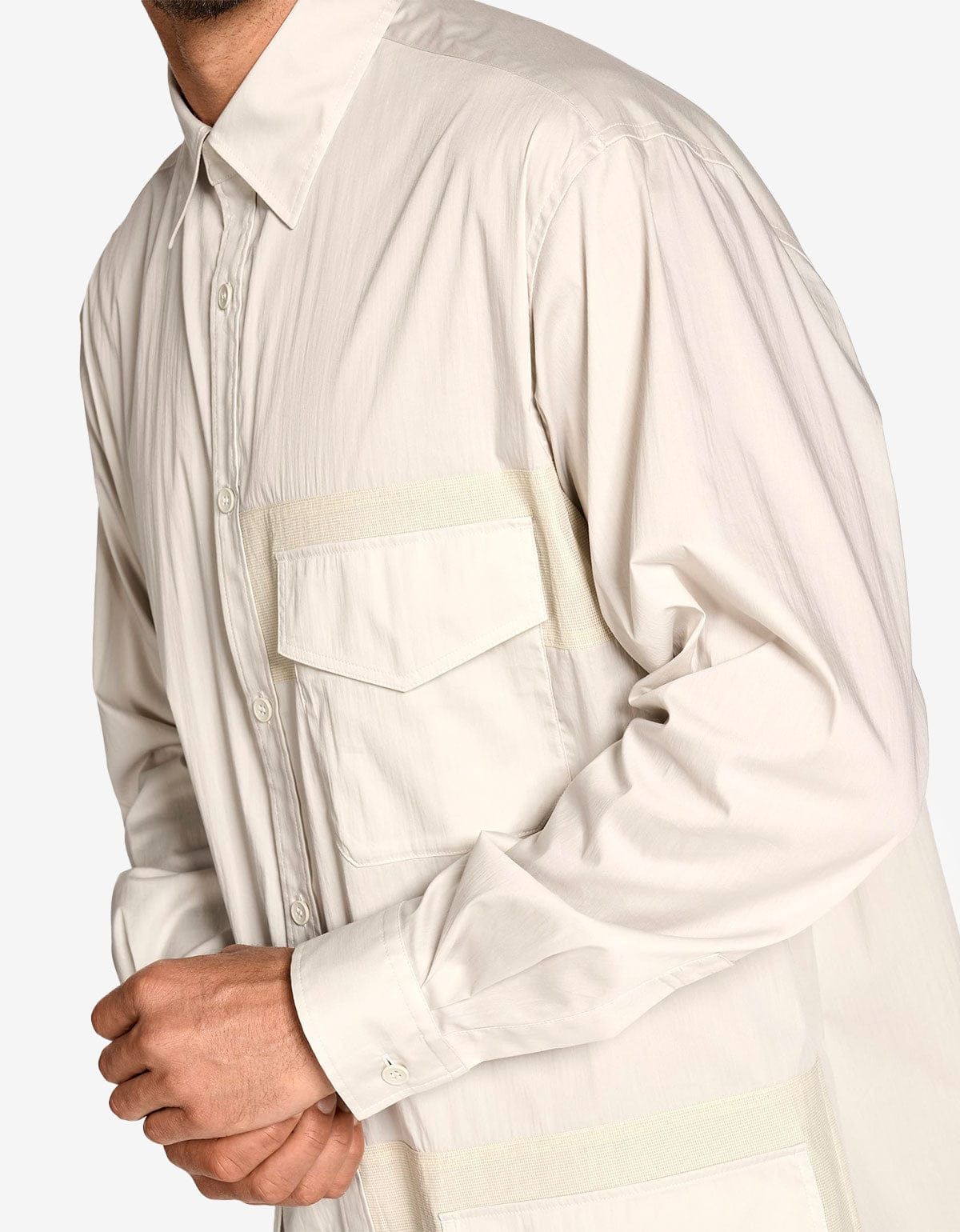 Y-3 Y-3 White Utility Shirt Size US L / EU 52-54 / 3 - 6 Thumbnail
