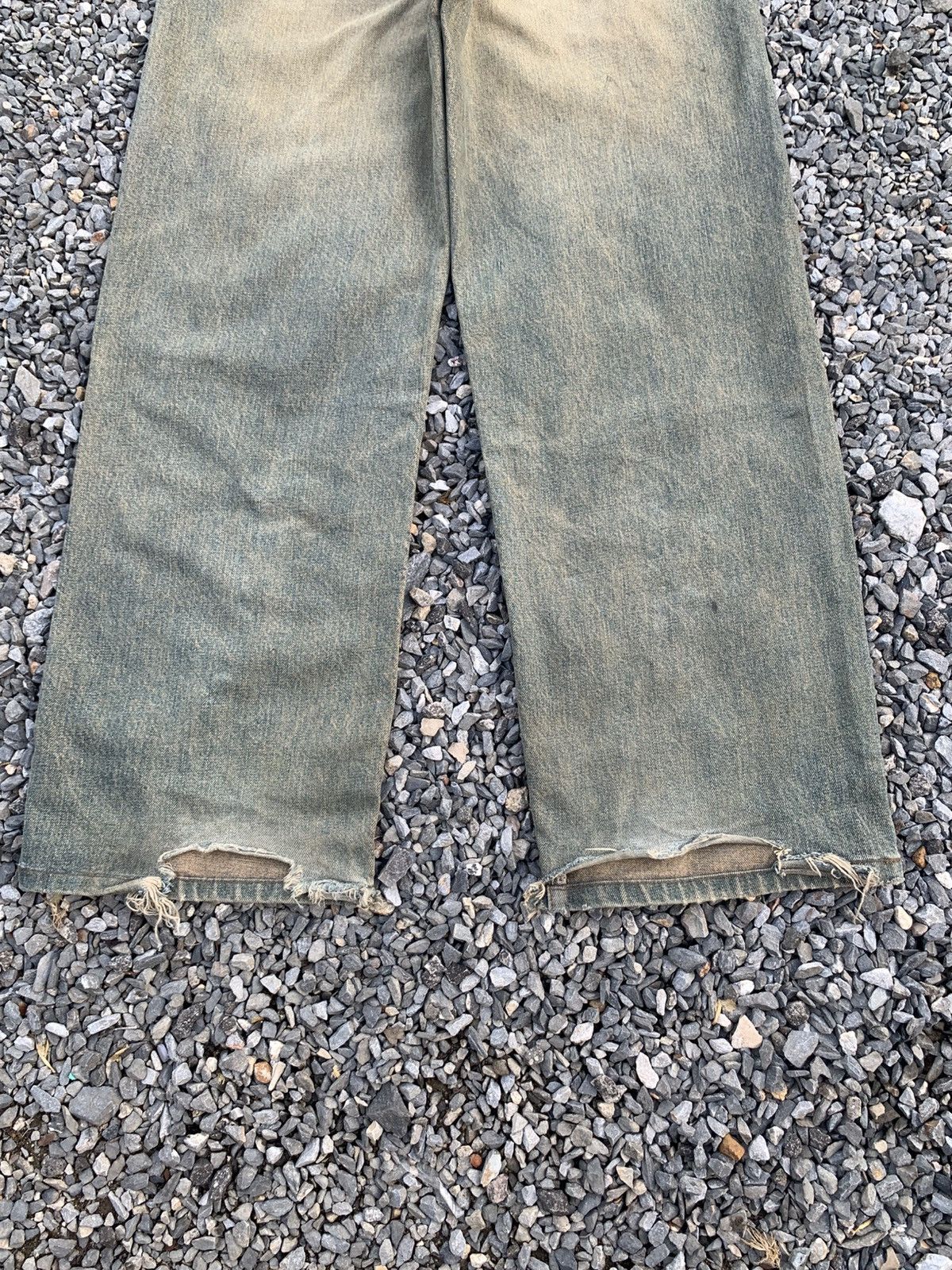 Kapital VINTAGE WRANGLER SELVEDGE BAGGY RUSTY DISTRESSED DENIM Size US 30 / EU 46 - 9 Thumbnail