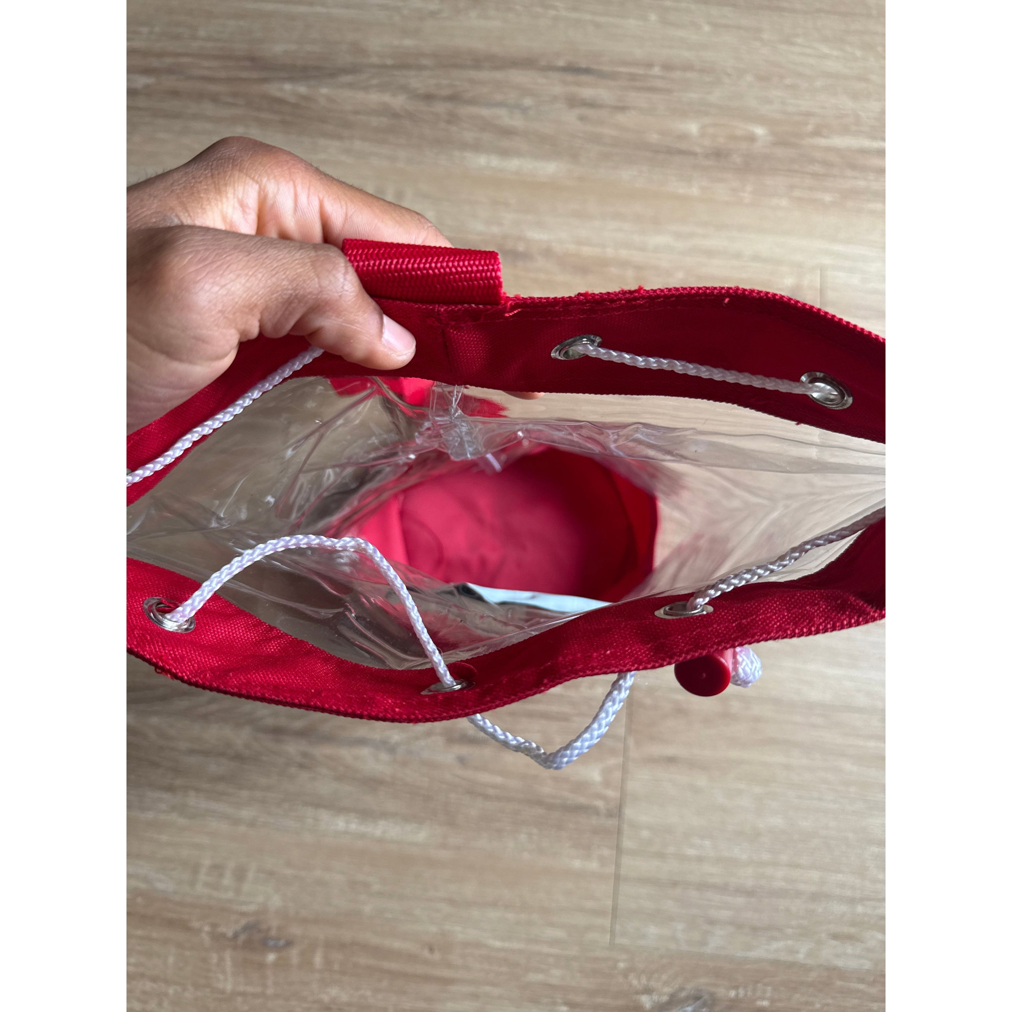 Other Vintage Tommy Hilfiger Clear Towel Drawstring Tote Shoulder Size ONE SIZE - 3 Thumbnail