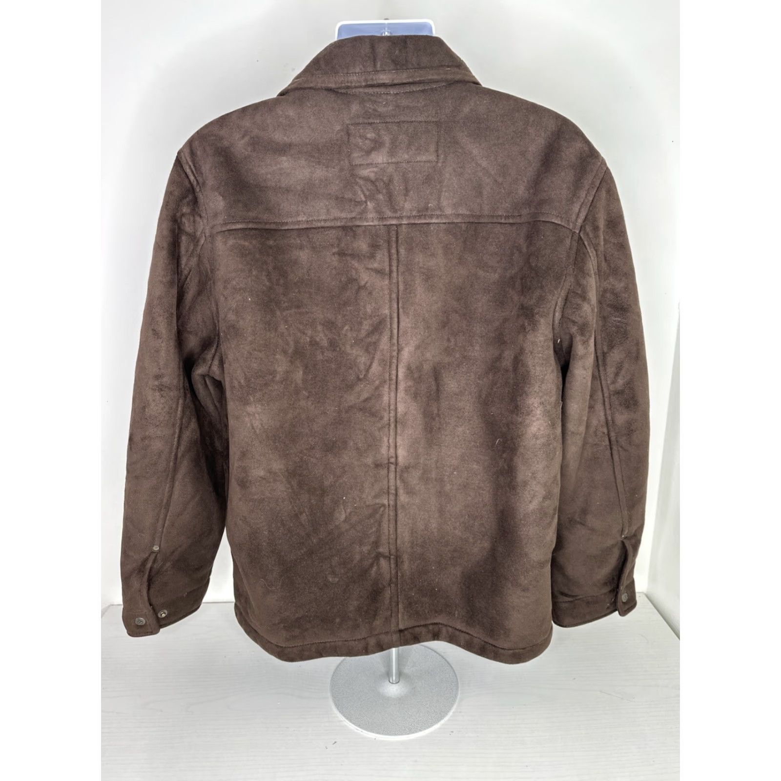 Vintage Columbia Bomber Jacket Coat Men L Brown Faux Suede Sherpa Lined Regular Zip Coat Size US L / EU 52-54 / 3 - 2 Thumbnail