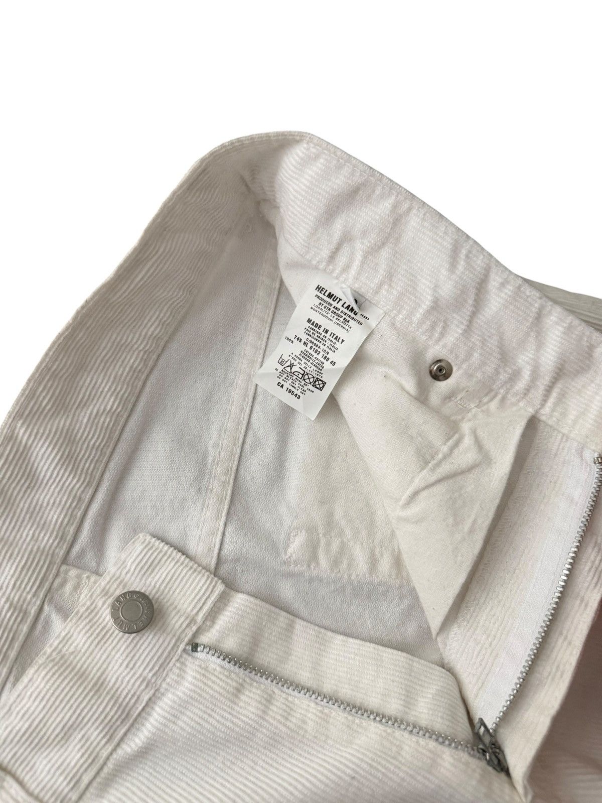 Helmut Lang 1999 Helmut Lang White Corduroy Painter Jeans Size US 30 / EU 46 - 5 Thumbnail
