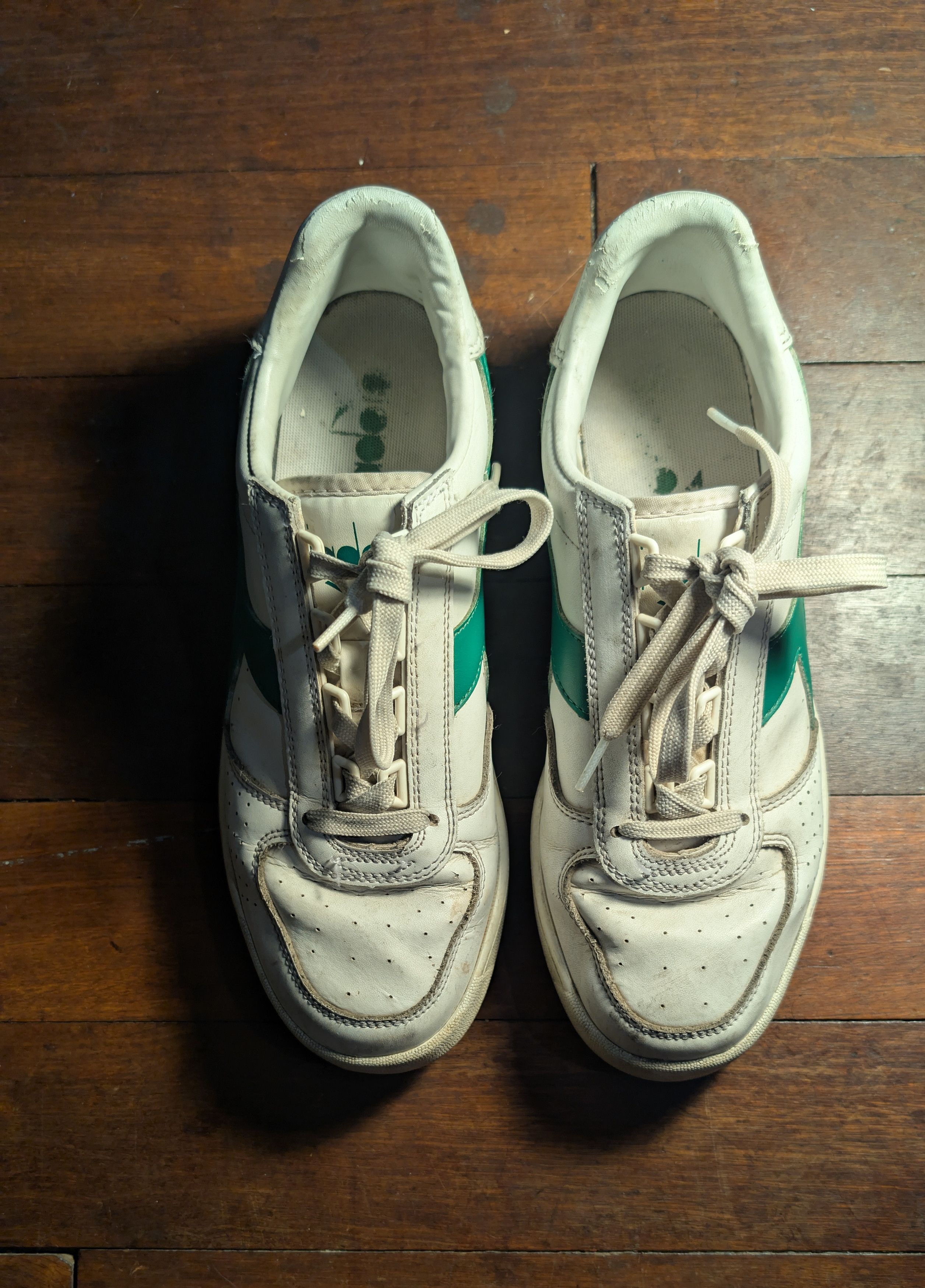 Diadora B.Elite White & Green Men's Retro Trainers UK 8 Size US 8.5 / EU 41-42 - 2 Thumbnail