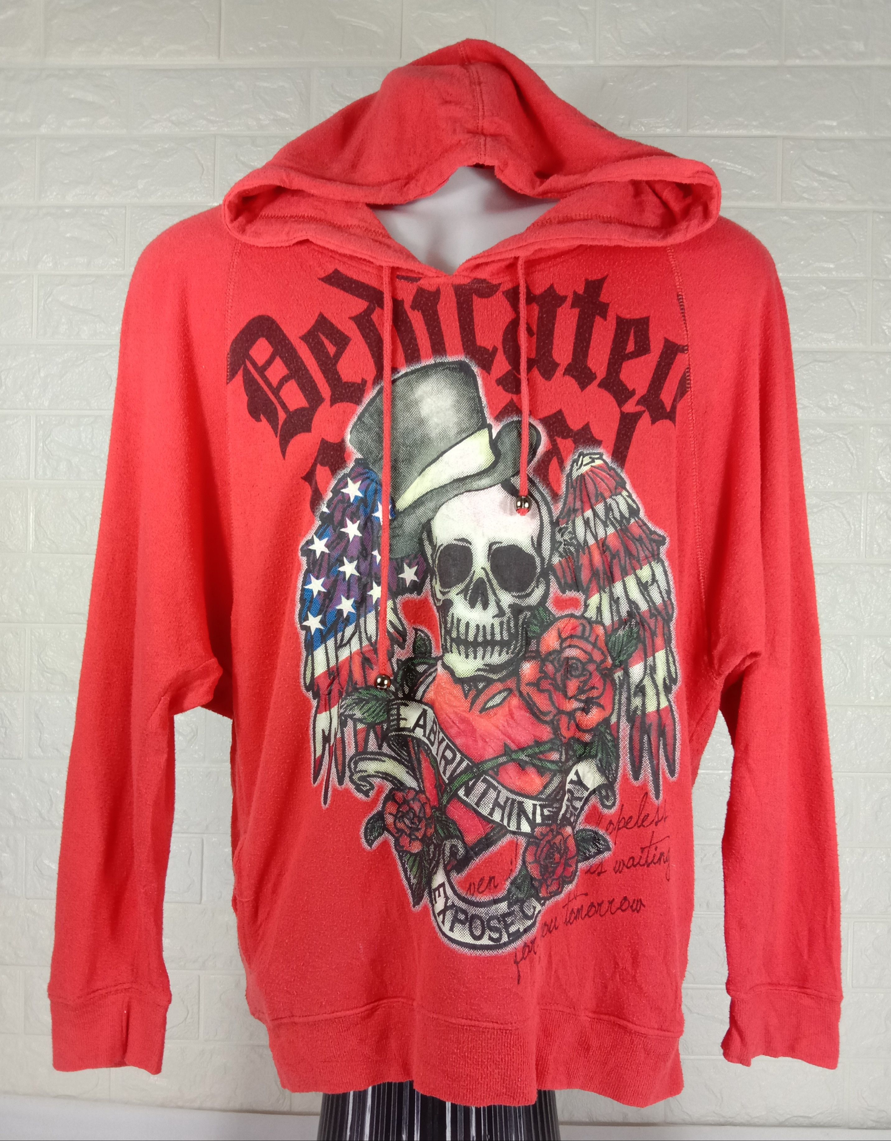 Vintage American Punk Skull Galyge Hoodie Sweatshirt