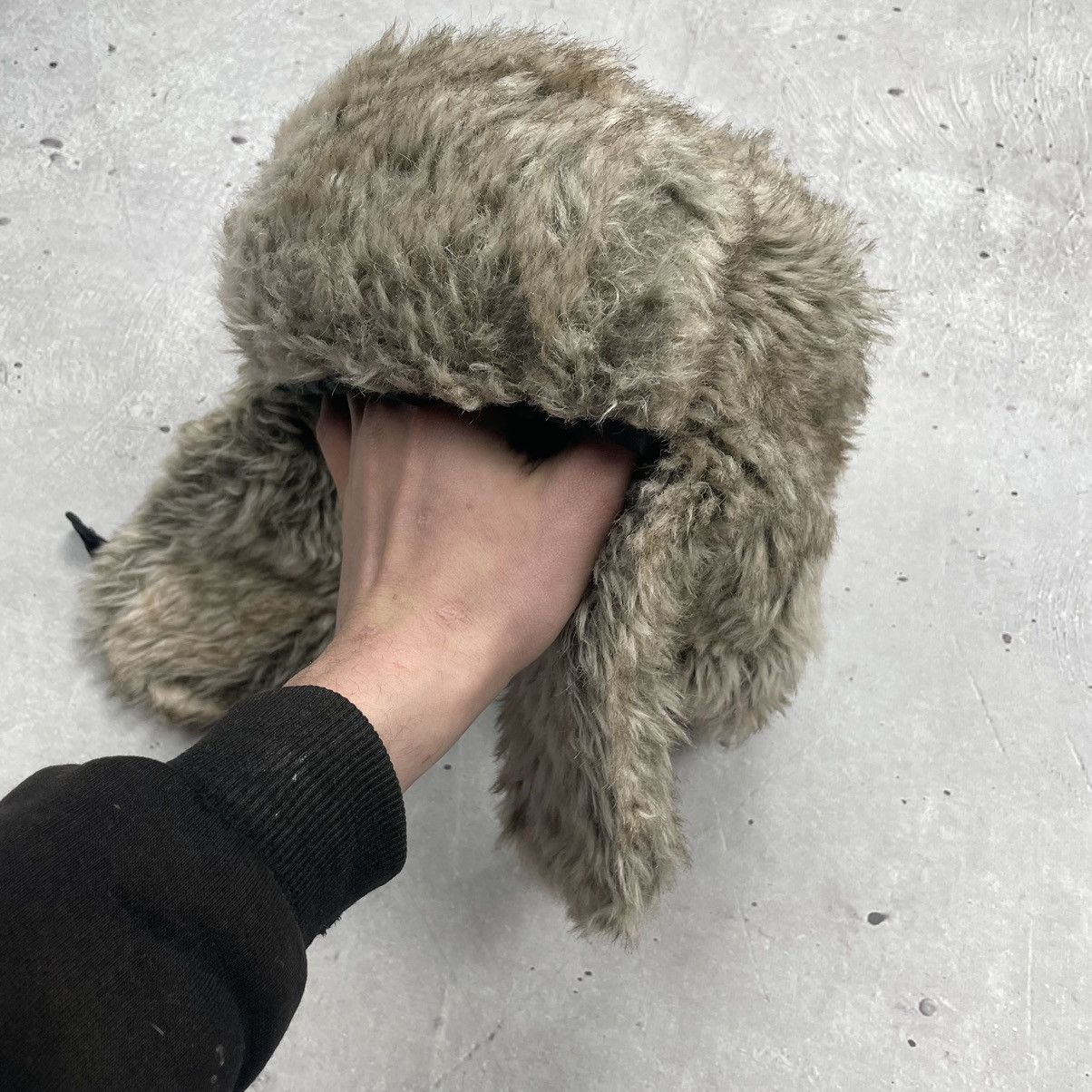 Japanese Brand × Vintage Vintage Y2K USHANKA Mohair Fuzzy 90’s Hat Asap Rocky Stule Size ONE SIZE - 1 Thumbnail