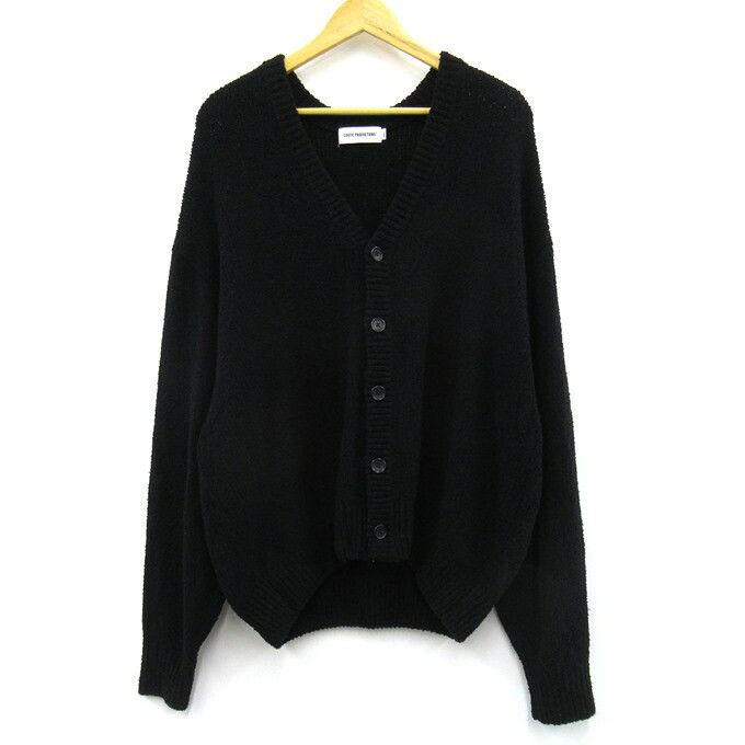 COOTIE PRODUCTIONS Boucle Knit Cardigan Black Size S