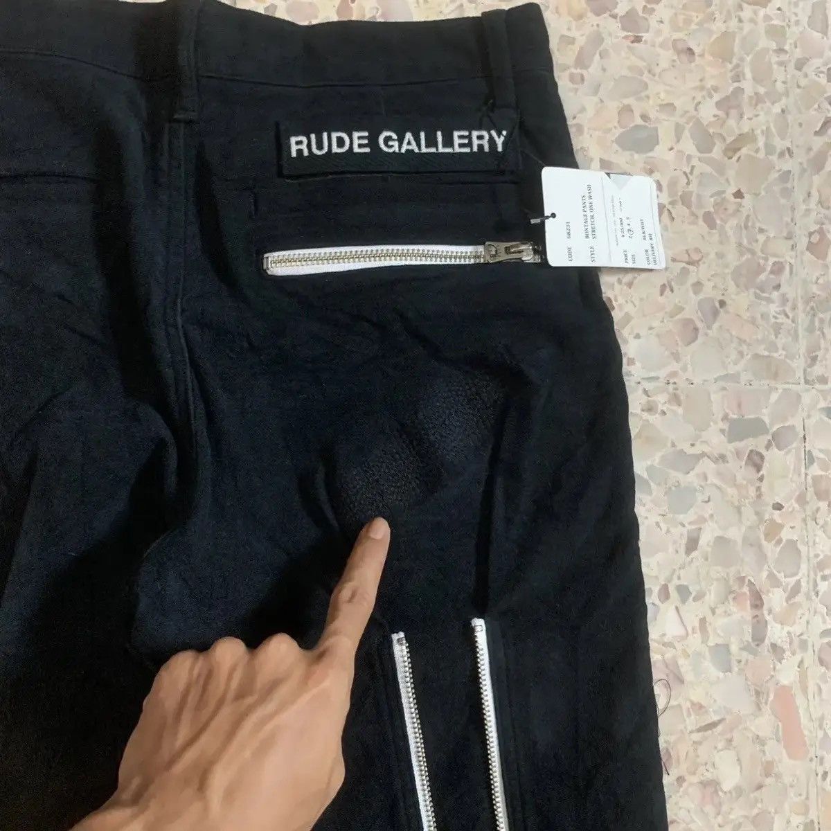 RUDE GALLERY SAMPLE 💥RG W28 L31 BONDAGE PUNK STYLE MULTI ZIPPER TROUSERS Size US 28 / EU 44 - 17 Thumbnail