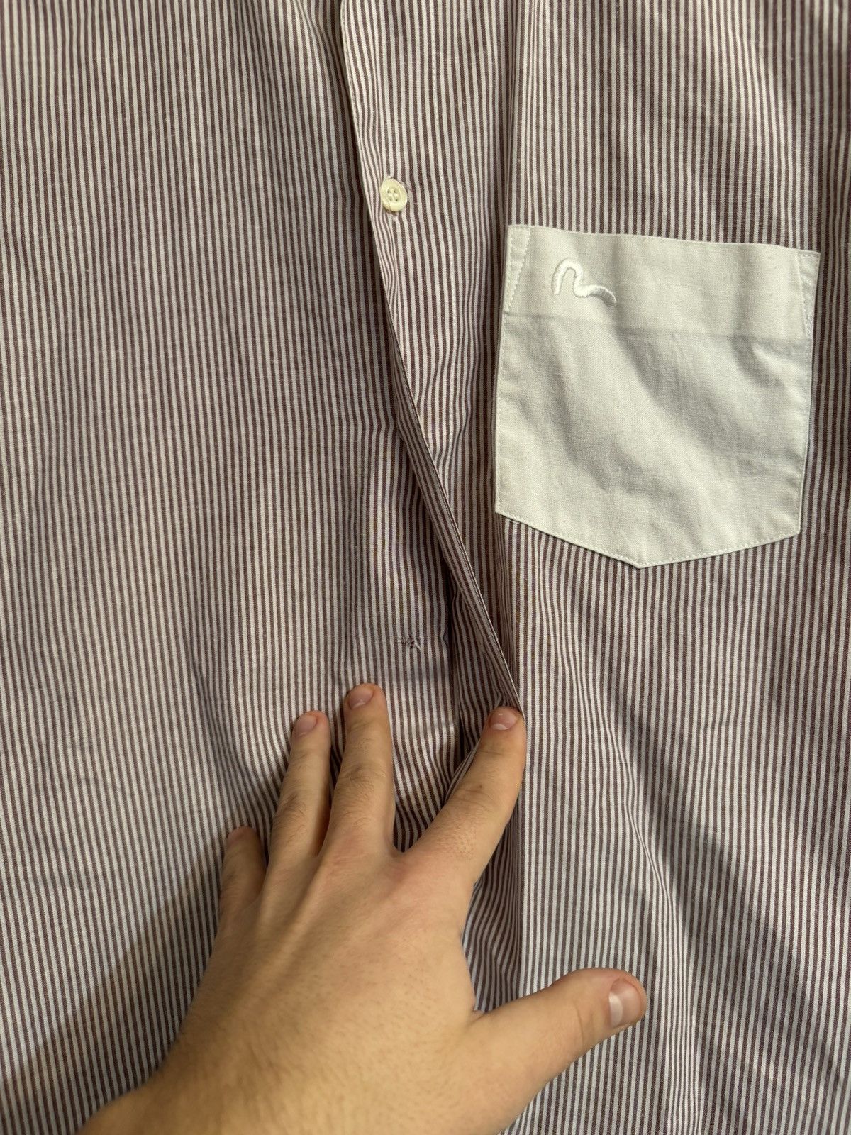 Evisu × Japanese Brand × Vintage Vintage Evisu Deluxe Shirt Short Sleeve Japanese Streetwear Size US L / EU 52-54 / 3 - 11 Thumbnail