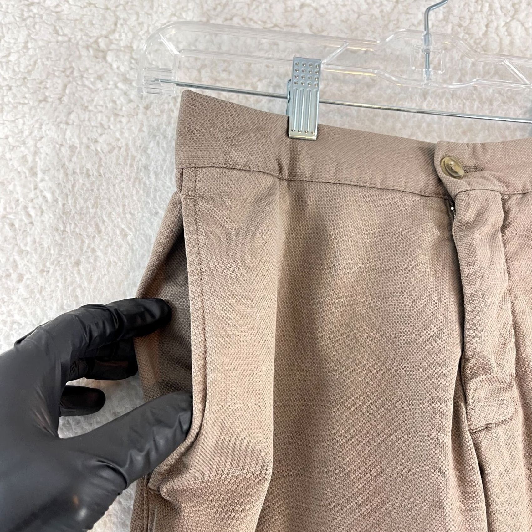Vintage Ungaro Brown Cropped Straight Leg Pants Womens Medium 44 Cotton Casual Regular Cropped 80s 90s City Mens Women’s Girls Socks Size 32" / US 10 / IT 46 - 4 Thumbnail