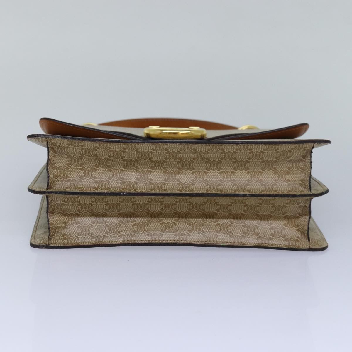 Celine CELINE Macadam Canvas Hand Bag Beige Size ONE SIZE - 9 Thumbnail