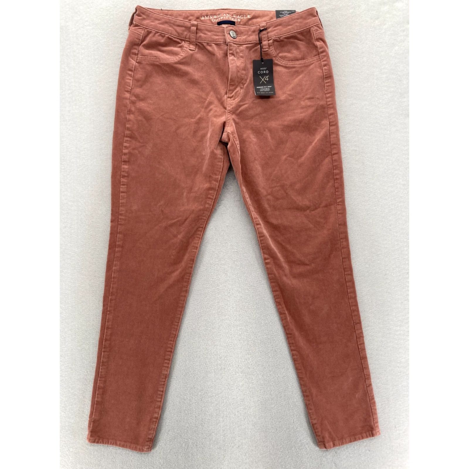 American Eagle Outfitters American Eagle Outfitters Corduroy Jeggings Women's 14 Brown Stretch Low Rise Skinny Ankle Jeans Size 24" / US 00 / IT 34 - 2 Thumbnail