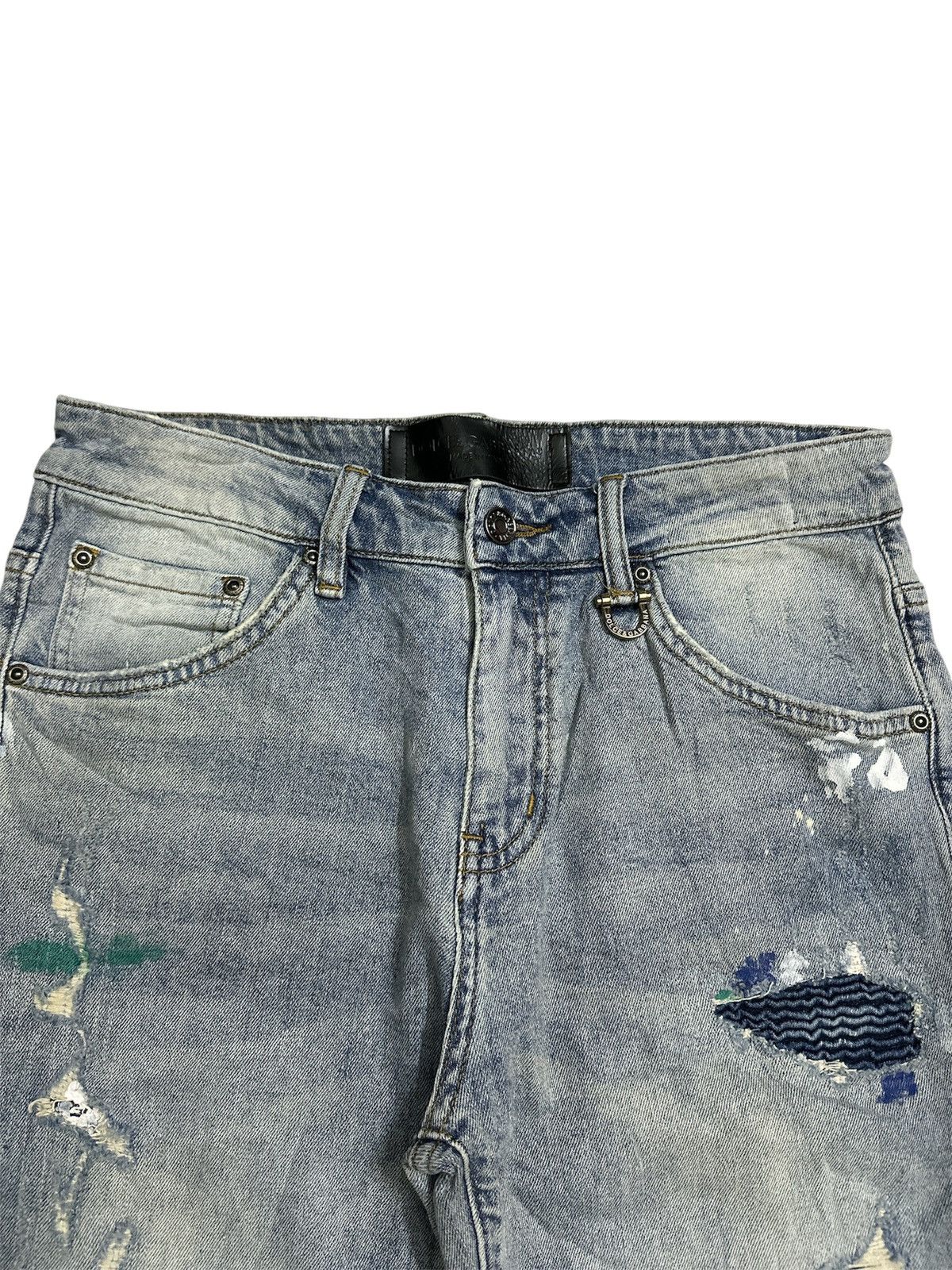 GOA 2000s Distressed Dolce & Gabbana Patchwork Jeans Y2K Goa Lgb Size US 31 - 2 Thumbnail