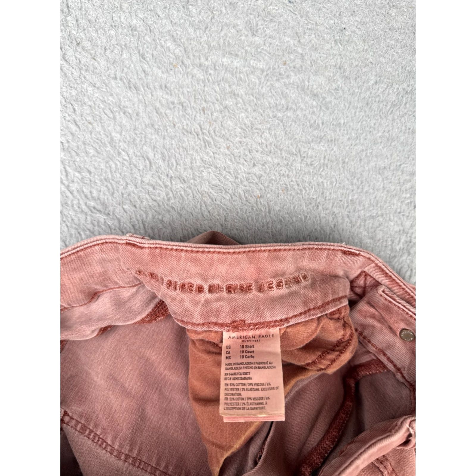 American Eagle Outfitters VINTAGE American Eagle Outfitters Jeans Womens 10 S Pink Blush High Rise Jegging Belt Size 32" / US 10 / IT 46 - 7 Thumbnail